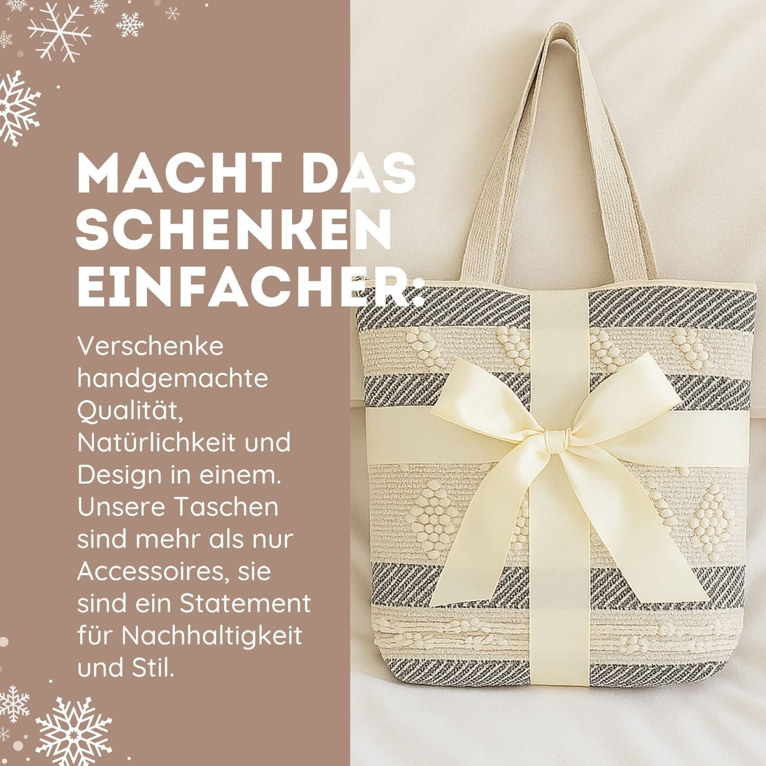 Marrakesch Orient & Mediterran Interior Schultertasche Sac boho Kalpur -1- 43 x 40 cm, grand sac à main en coton naturel (1-tlg), Handarbeit – Bild 5 von 5