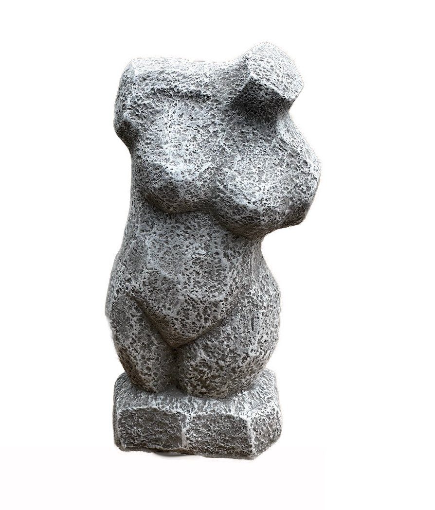 frostfester Steinskulptur Stone Style Gartenfigur Frauentorso Steinguss and