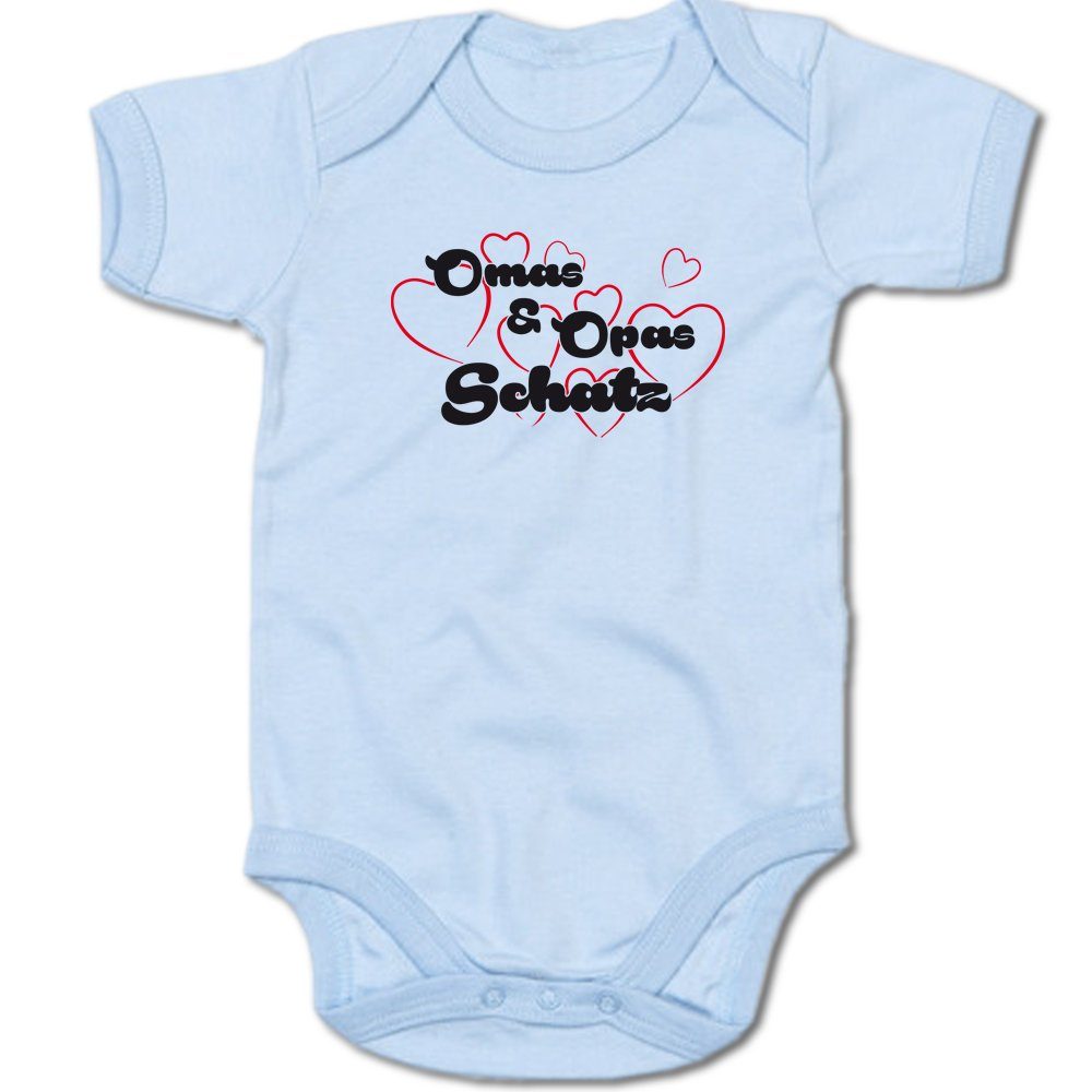 G-graphics Kurzarmbody Omas & Opas Schatz Baby Body mit Spruch / Motiv / Aufdruck • für/von Oma & Opa