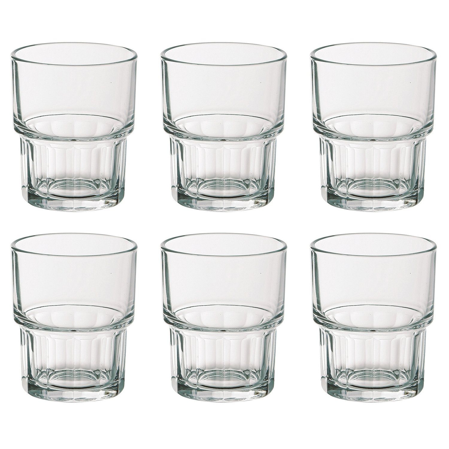 EDUPLAY Becher Wasserglas/Saftglas 100 ml, Glas