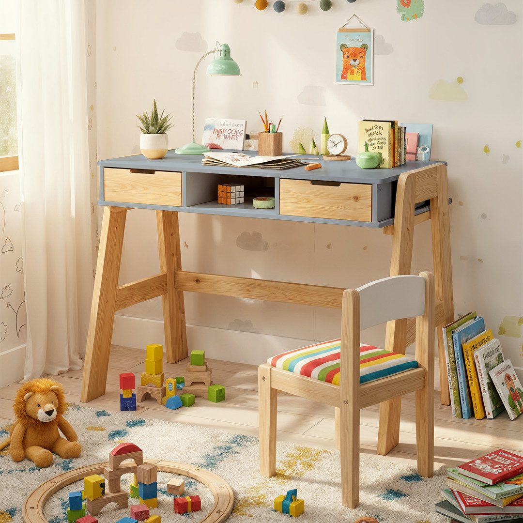 Bellabino Kinderschreibtisch Campo, höhenverstellbar 56-75 cm (mit Schublad günstig online kaufen