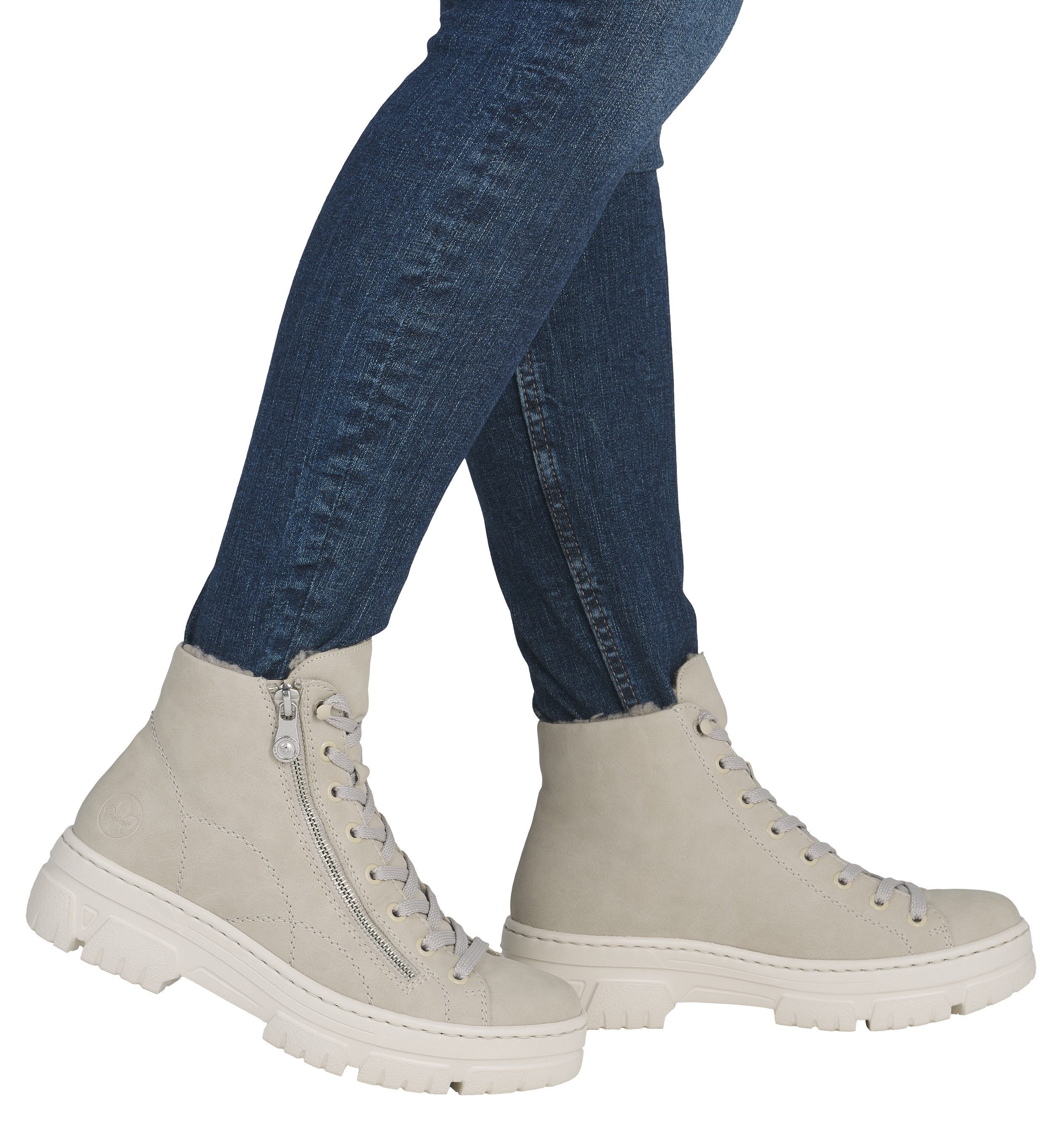 Rieker Winterboots Plateauboots, Schnürboots mit Reißverschluss günstig online kaufen
