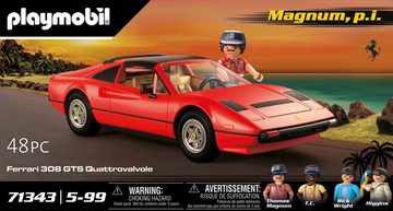 Playmobil® Konstruktions-Spielset Magnum, p.i. Ferrari 308 GTS Quattrovalvole (71343), (48 St), Made in Germany
