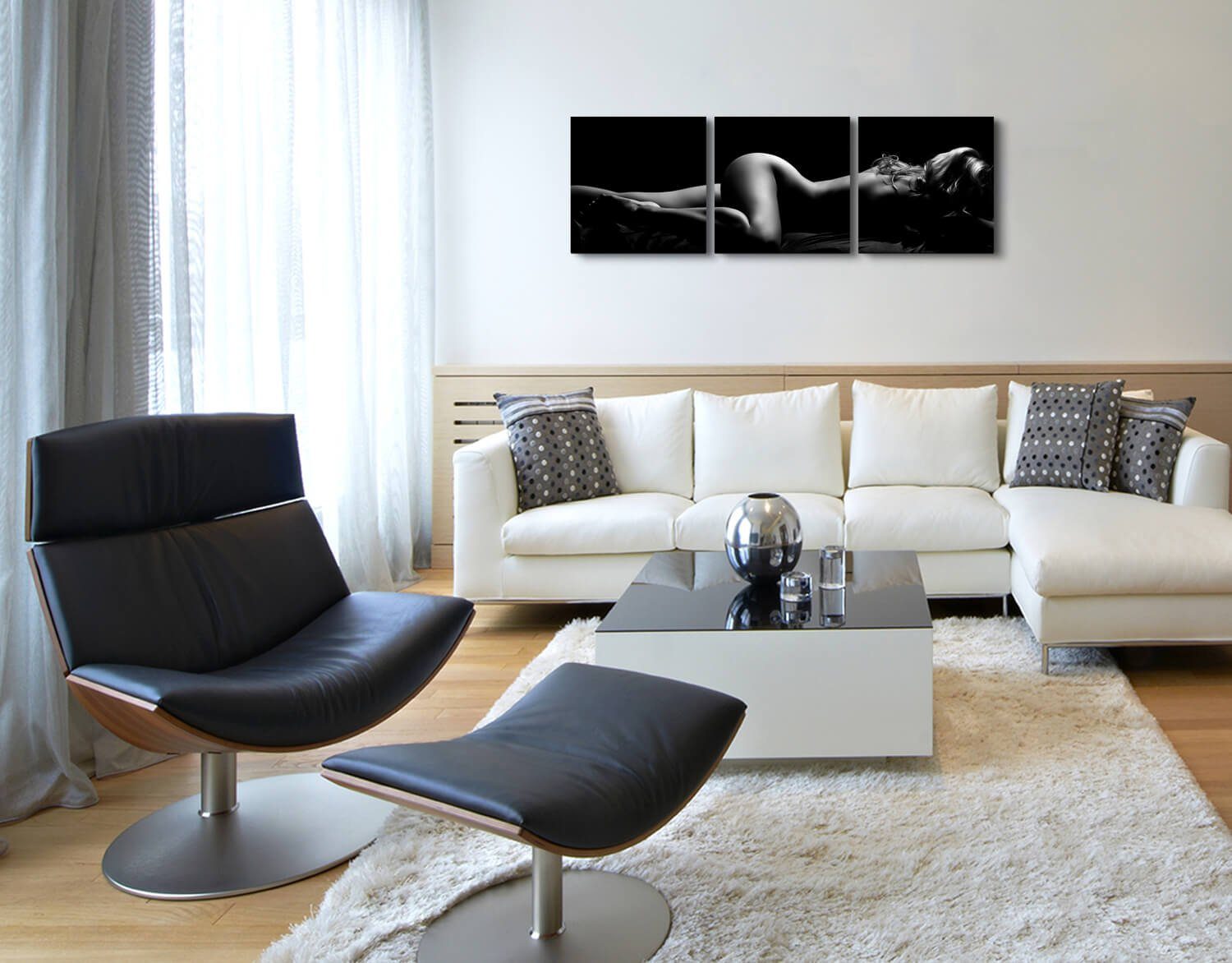 Sinus Art Leinwandbild Nackte Frau im günstig online kaufen