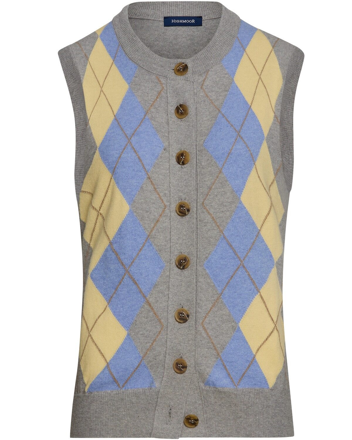 Highmoor Strickweste Argyle-Weste