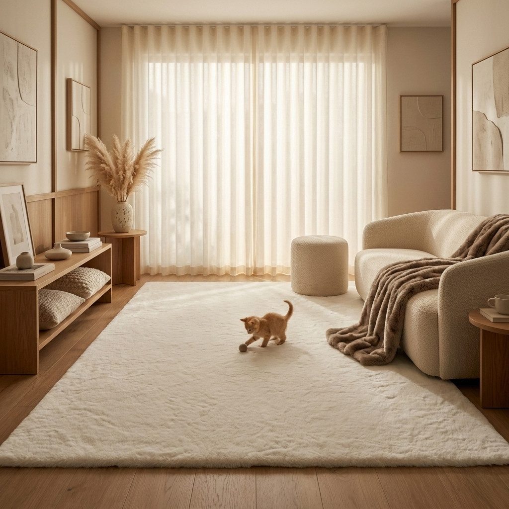 Consilio Concept Fellteppich Teppich Hasenfell Imitat COZY Fell Hochflor rechteckig Höhe: 22 mm – Bild 3 von 5