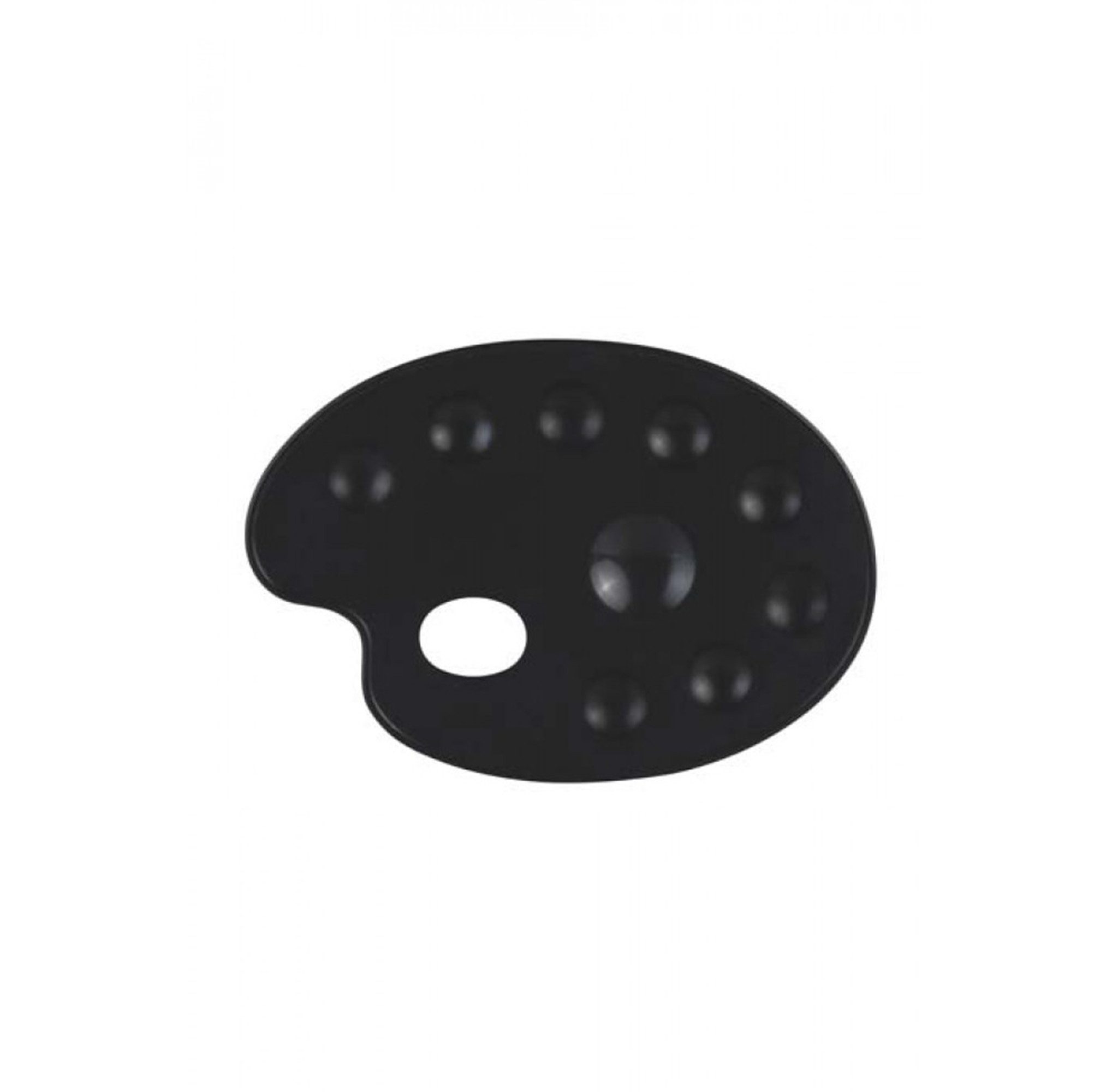 RICH Acrylfarbe Rich Plastik Mischpalette mit Ovaler Spitze – Schwarz & Weiß