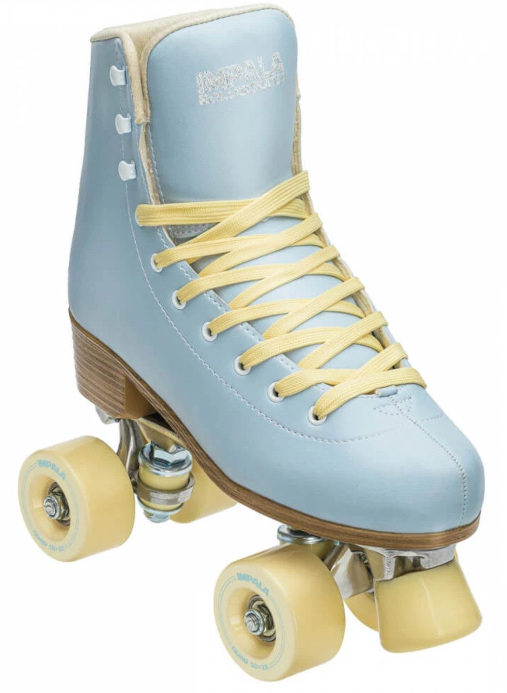 Impala Rollschuhe IMPALA QUAD SKATE Kinder Rollschuh sky blue/yellow