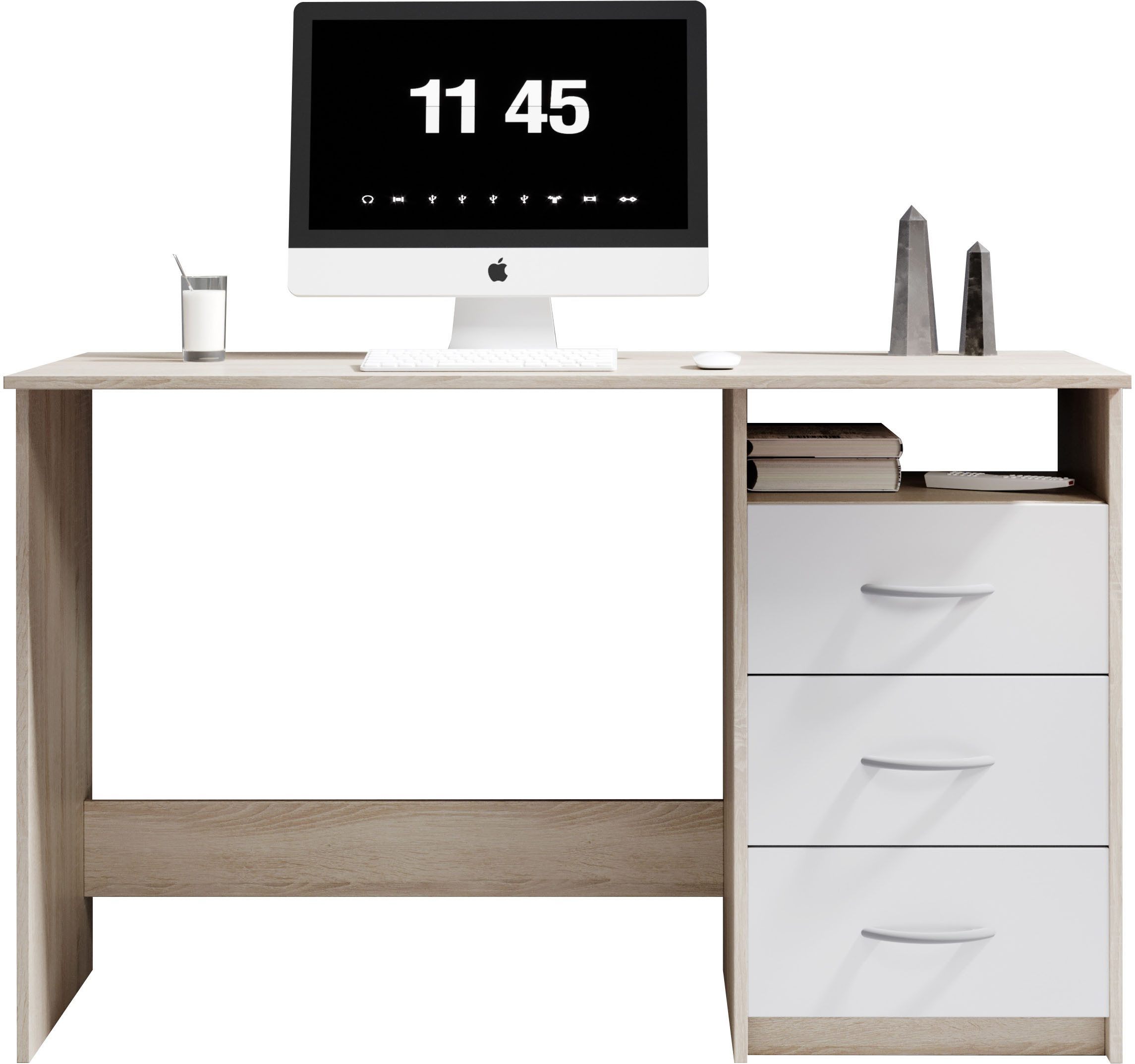 BEGA OFFICE Schreibtisch Adria, Computertisch, Schubkästen günstig online kaufen
