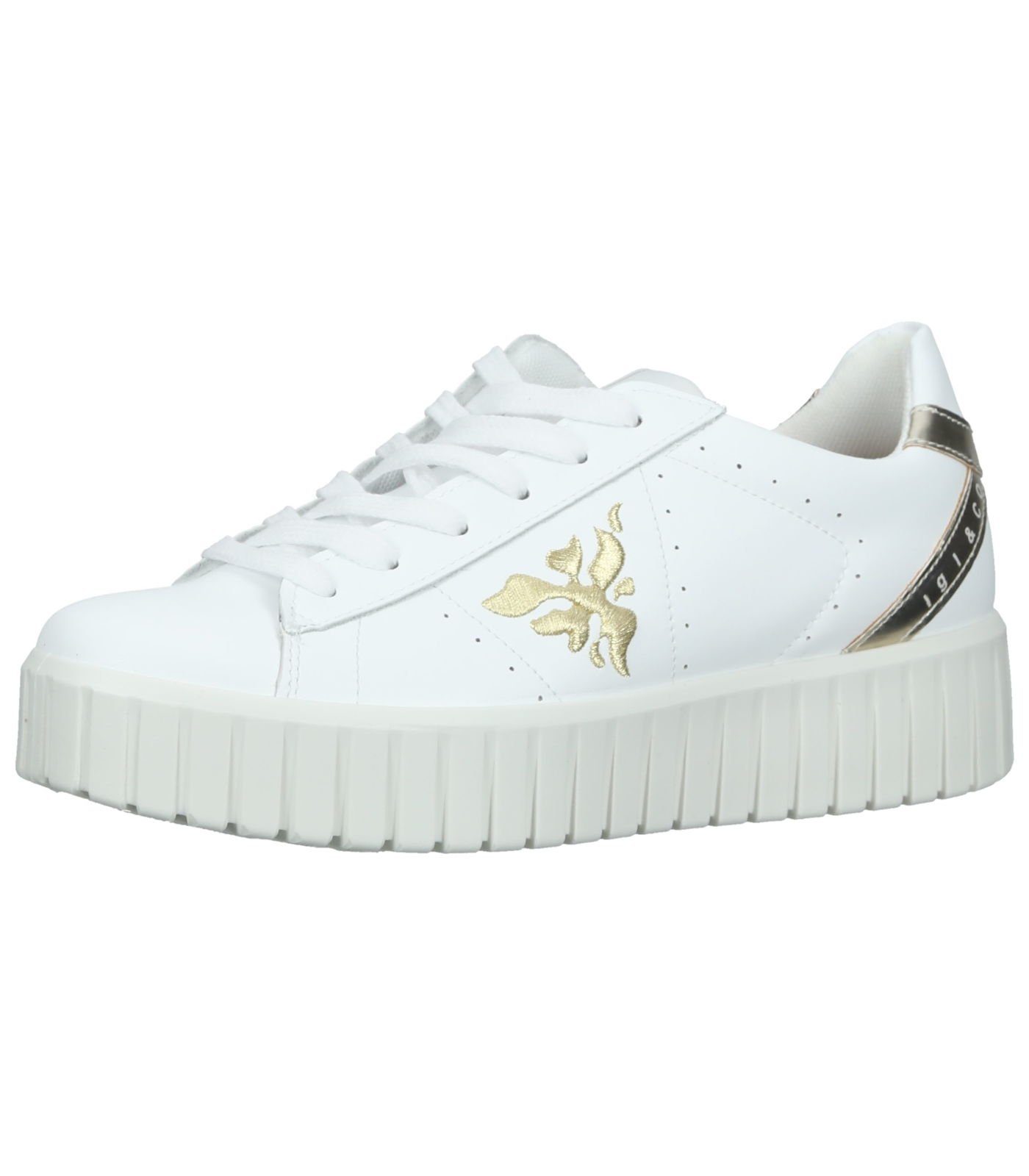 IGI CO Sneaker Leder Sneaker Absatzform Blockabsatz