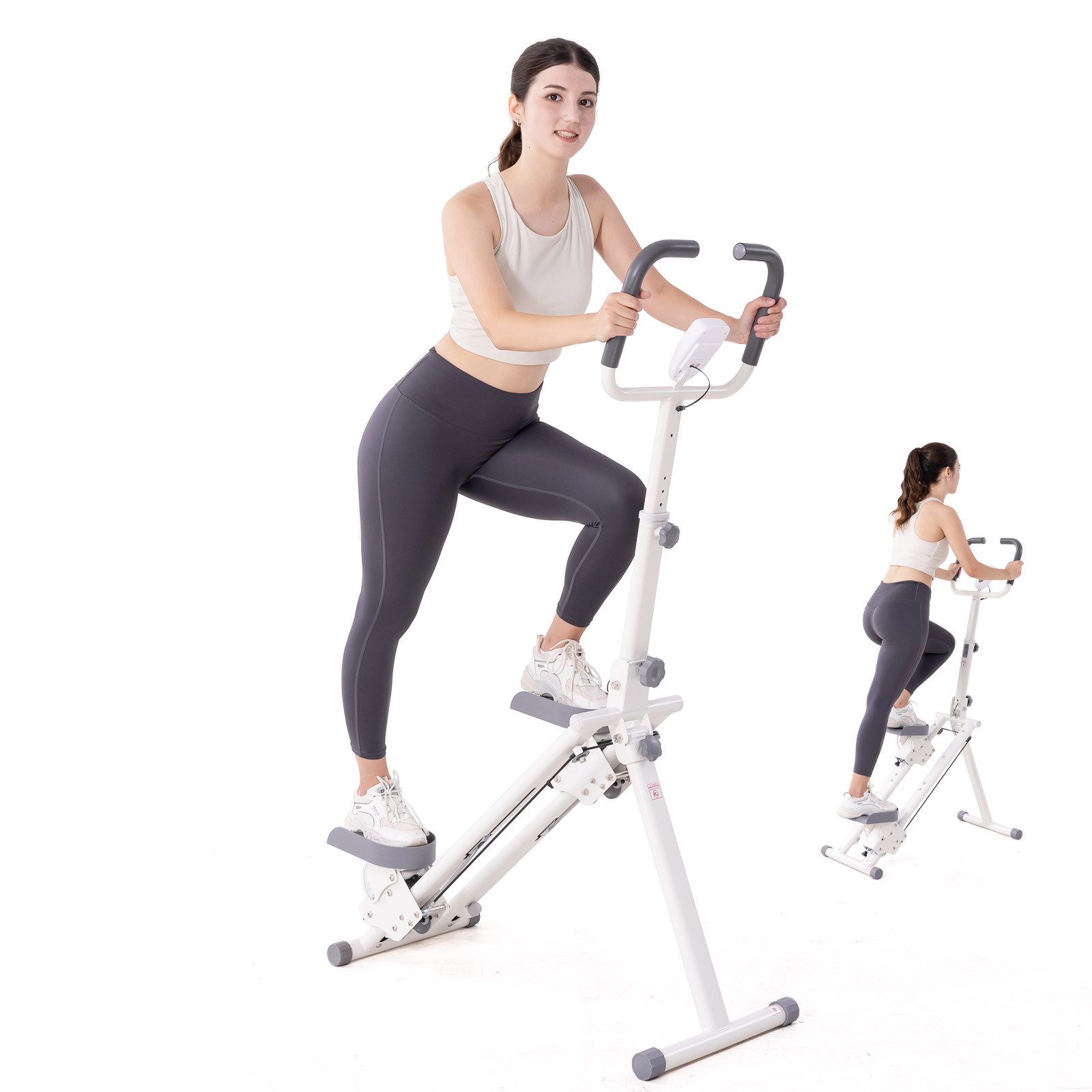CITYSPORTS Stepper Stair Stepper Zusammenklappbarer, Stairmaster für Zuhause, Vertical Climber Treppenmeister mit Verstellbare Lenker