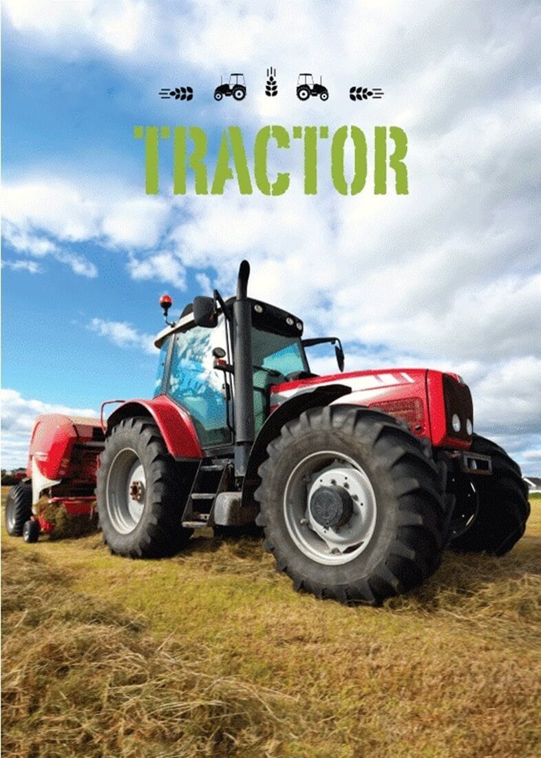 BrandMac Bettwäsche Roter Traktor - Bettwäsche-Set, 135x200 und Fleece-decke, 100x140, Baumwolle, 100% Baumwolle