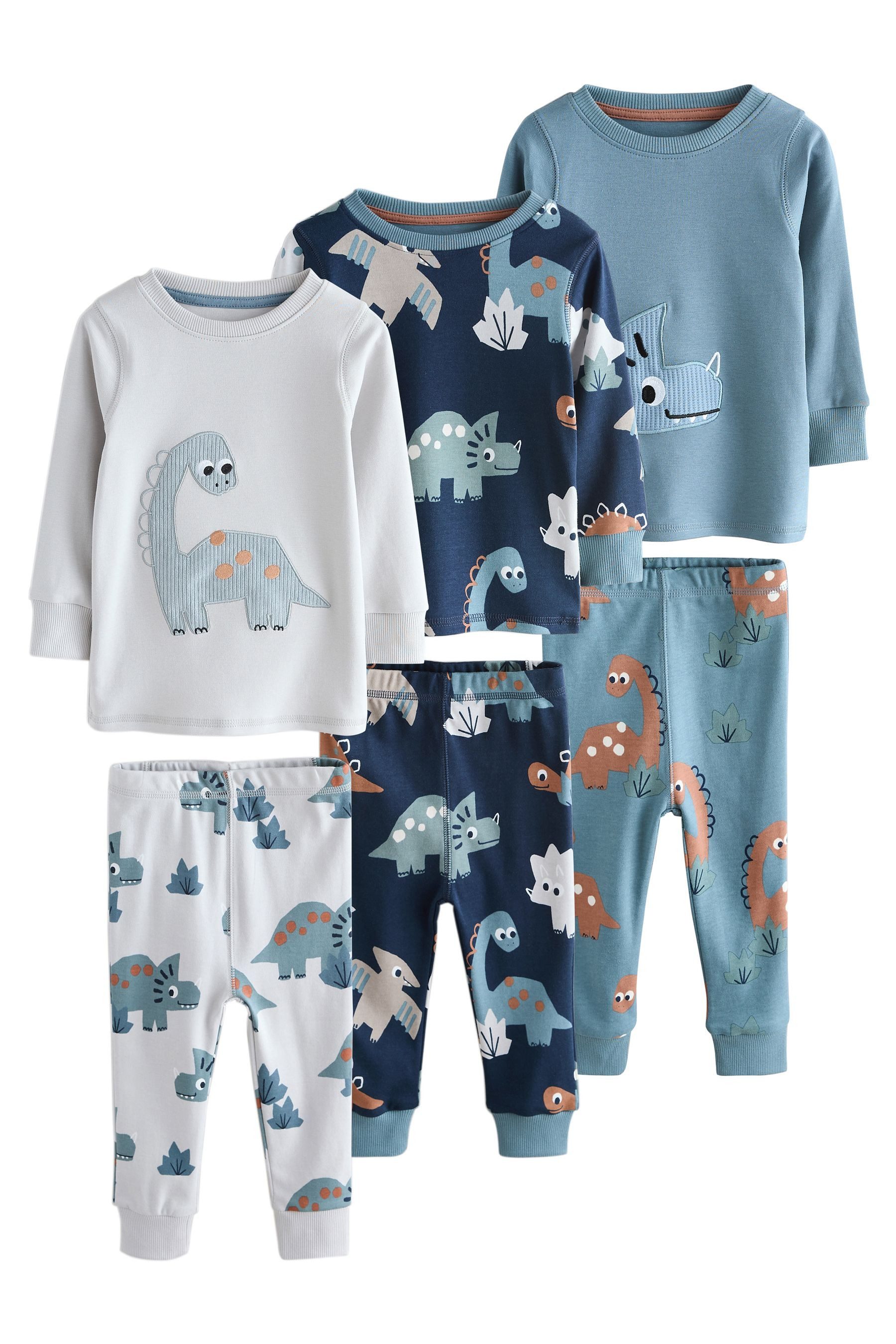 Pyjama Snuggle Schlafanzüge, 3er-Pack