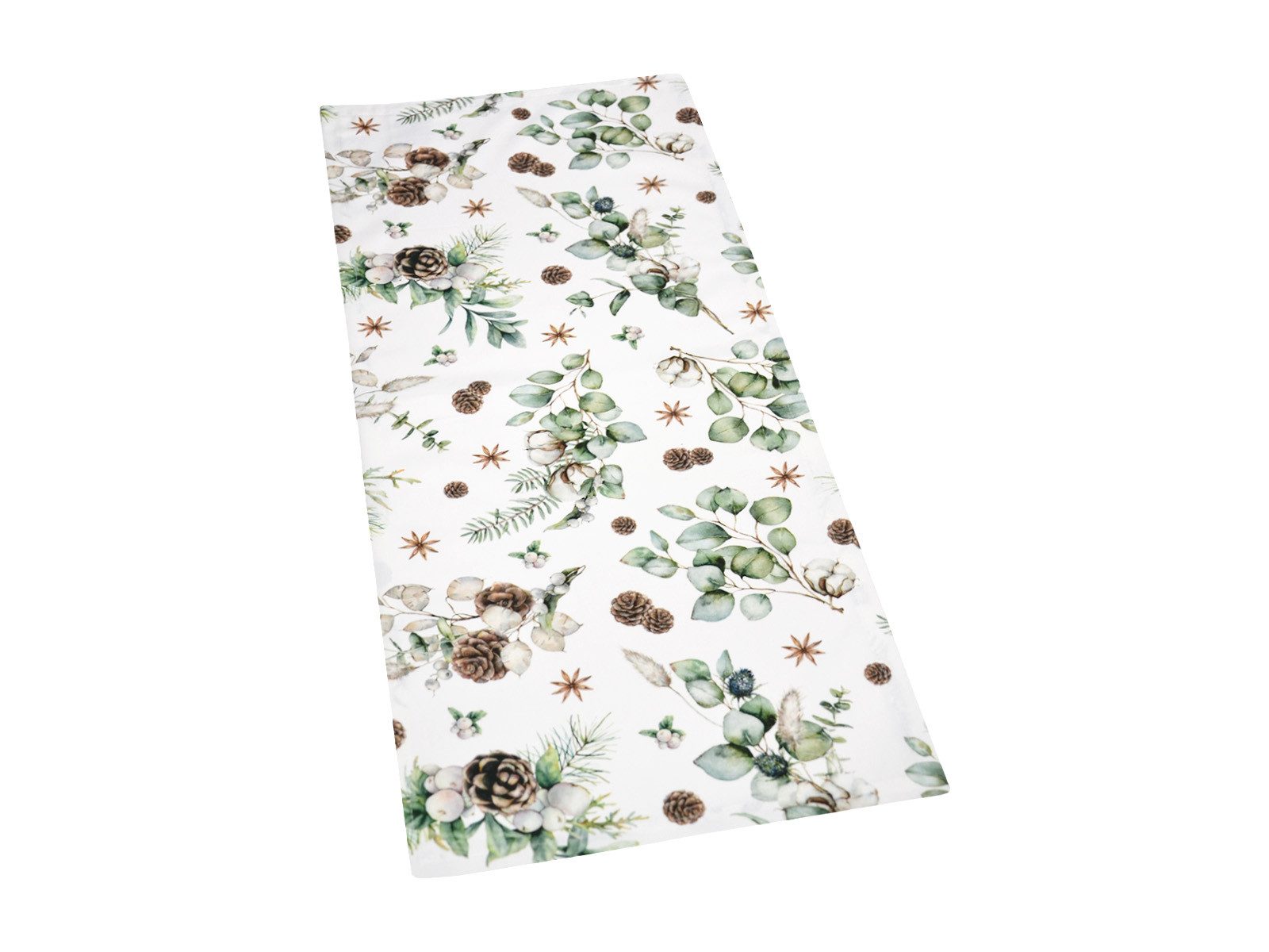 beties Tischläufer Magie des Winters Moggl (1-tlg, 1 Stück Tischläufer), Winterliches Design mit Tannenzapfen