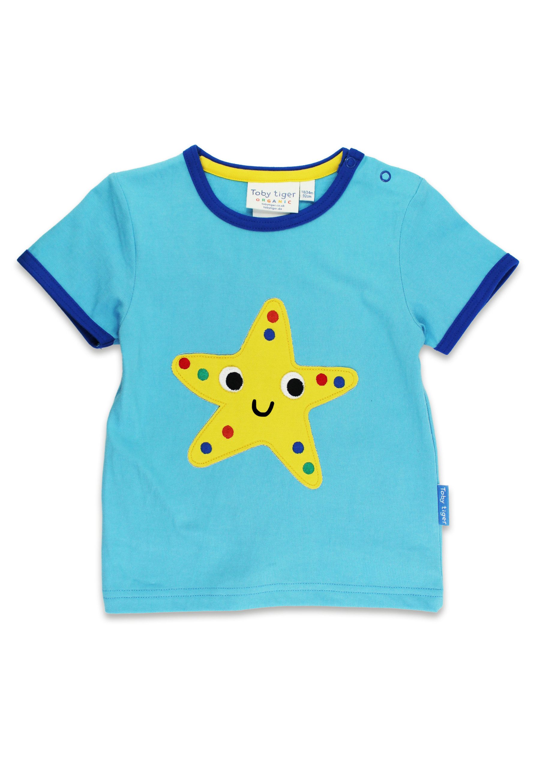 T-Shirt T-Shirt mit Seestern Applikation