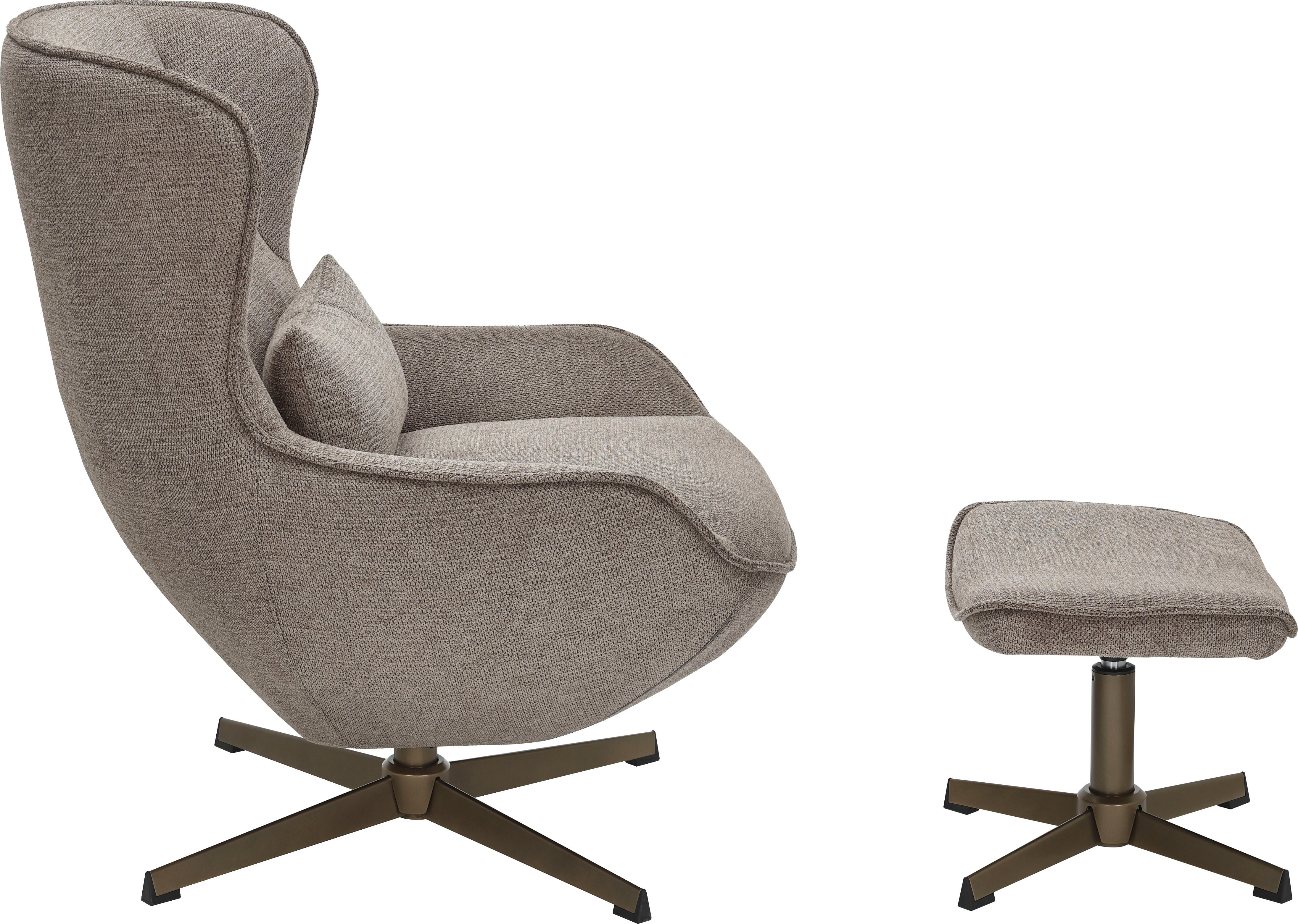 OTTO home Sessel Yolli Relaxsessel, TV-Sessel mit Hocker, 360° Grad drehbar günstig online kaufen