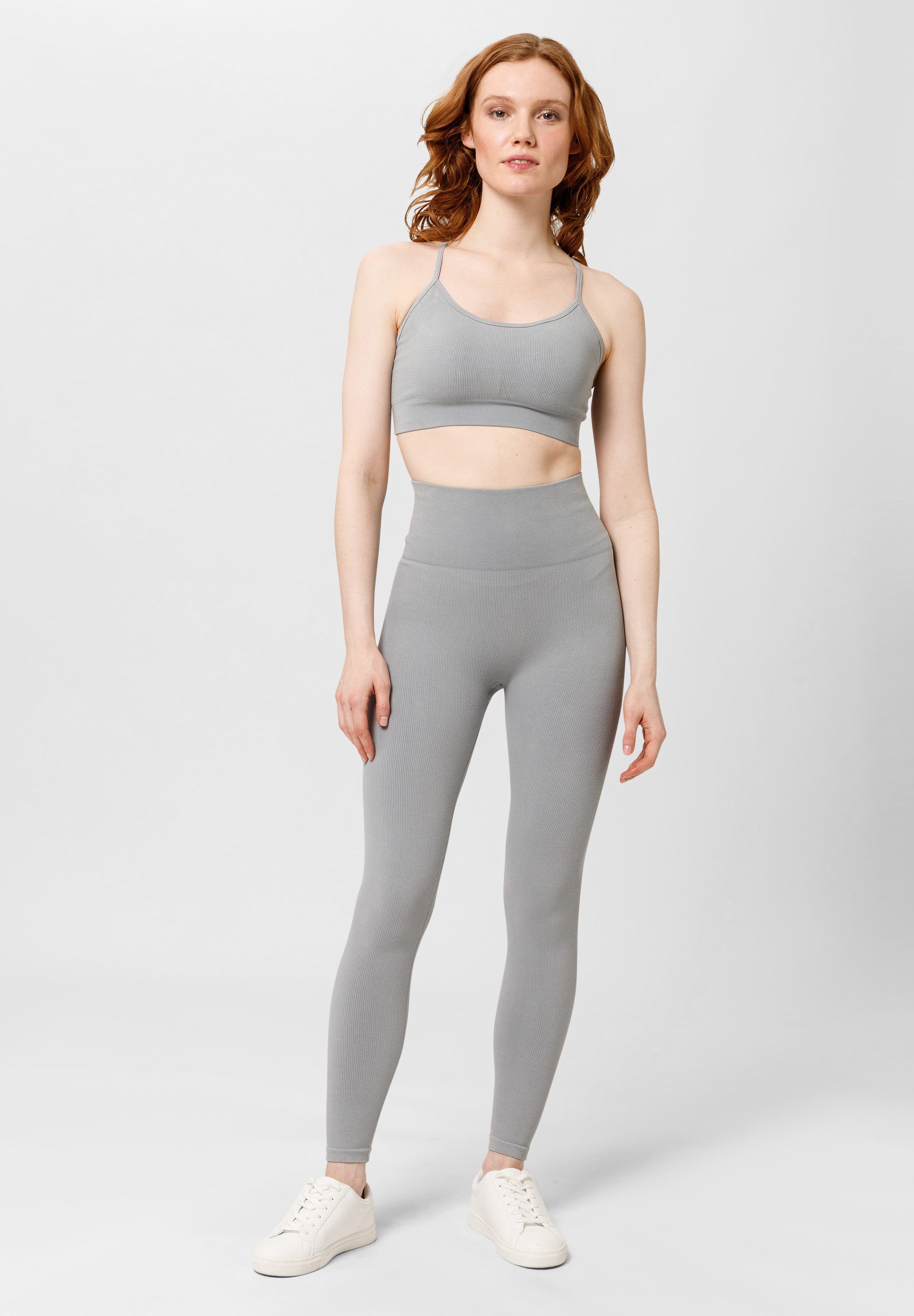 Les Lunes Leggings FORM Rib Seamless leicht formende Seamless Athleisure Leggings mit gerippter Struktur