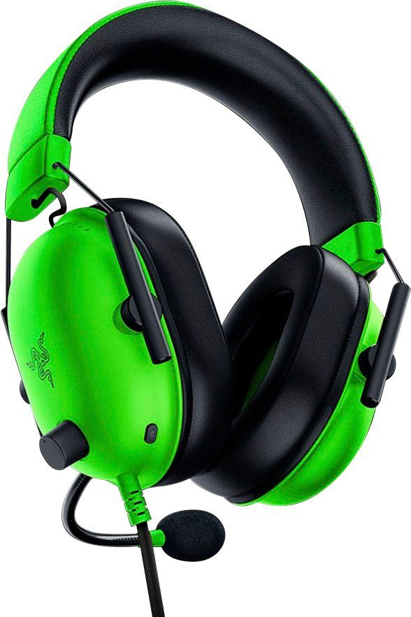 RAZER Blackshark V2 X - Razer Green Gaming-Headset (Rauschunterdrückung)