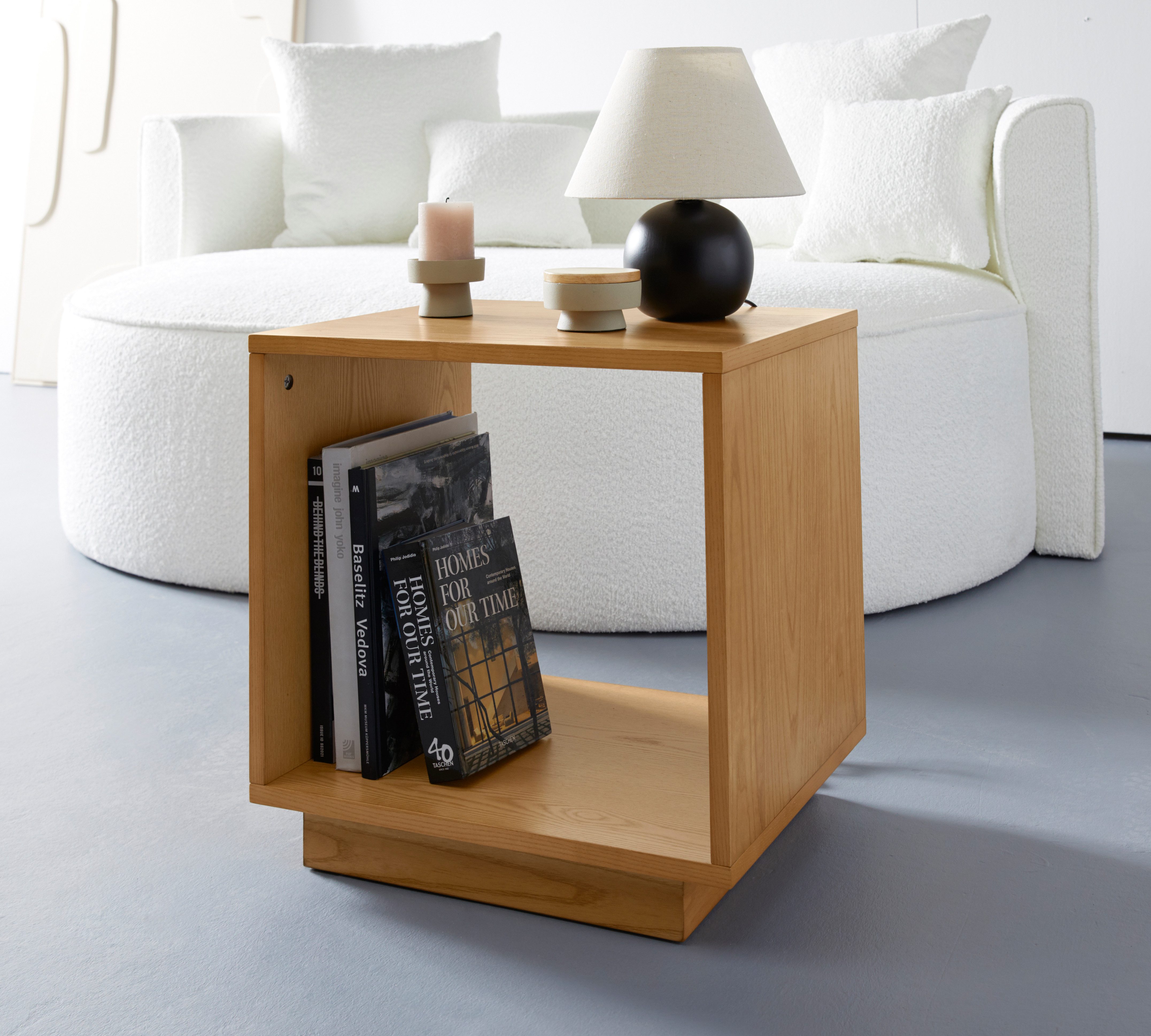 LeGer Home by Lena Gercke Beistelltisch Grelia, Minimalistischer Würfel, klare Linien, vielseitig einsetzbar, B 50 cm