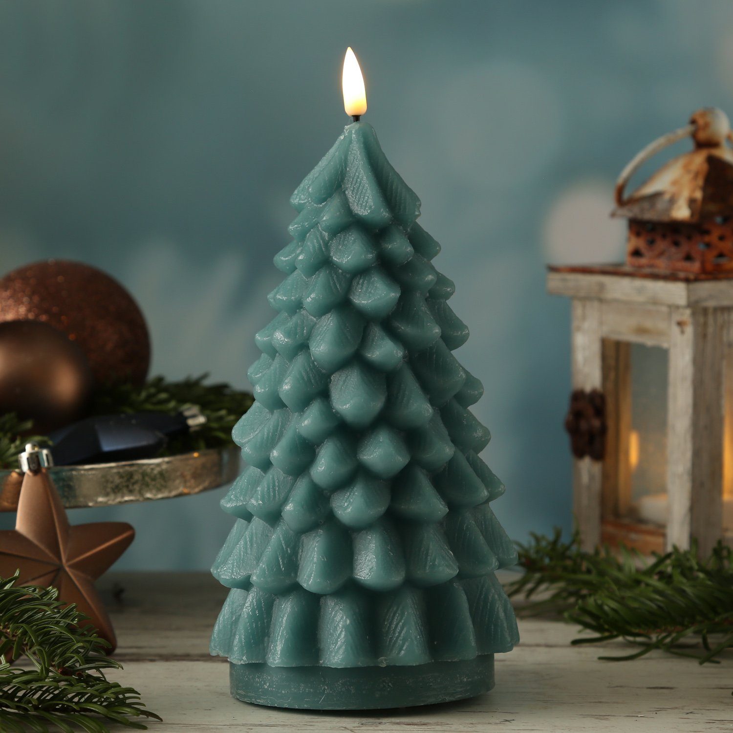 Deluxe Homeart LEDKerze »LED Kerze Tannenbaum Weihnachtsbaum Deluxe