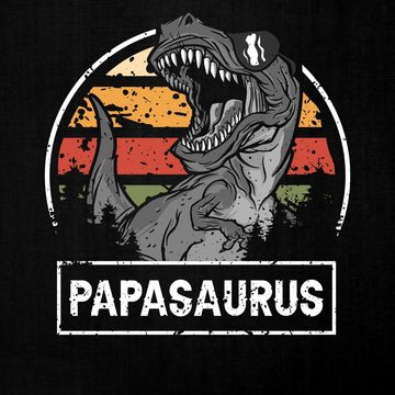 Quattro Formatee Kurzarmshirt Papasaurus - Papa Vatertag Vater Herren T-Shirt (1-tlg)