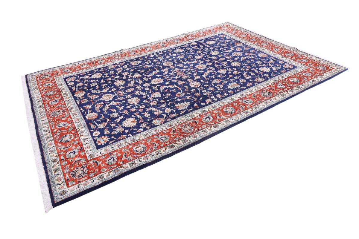 Trading, Höhe: Sherkat rechteckig, / Isfahan Nain mm Orientteppich 256x376 8 Handgeknüpfter Perserteppich, Orientteppich