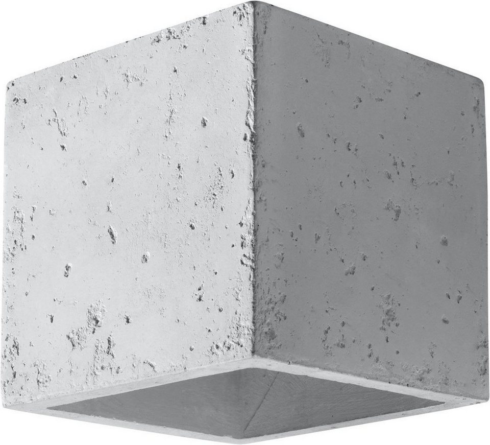 lighting QUAD 1x Wandleuchte SOLLUX G9 beton, G9, Watt geeignet Leuchtmittel 40 Wandleuchte max. Wandlampe für