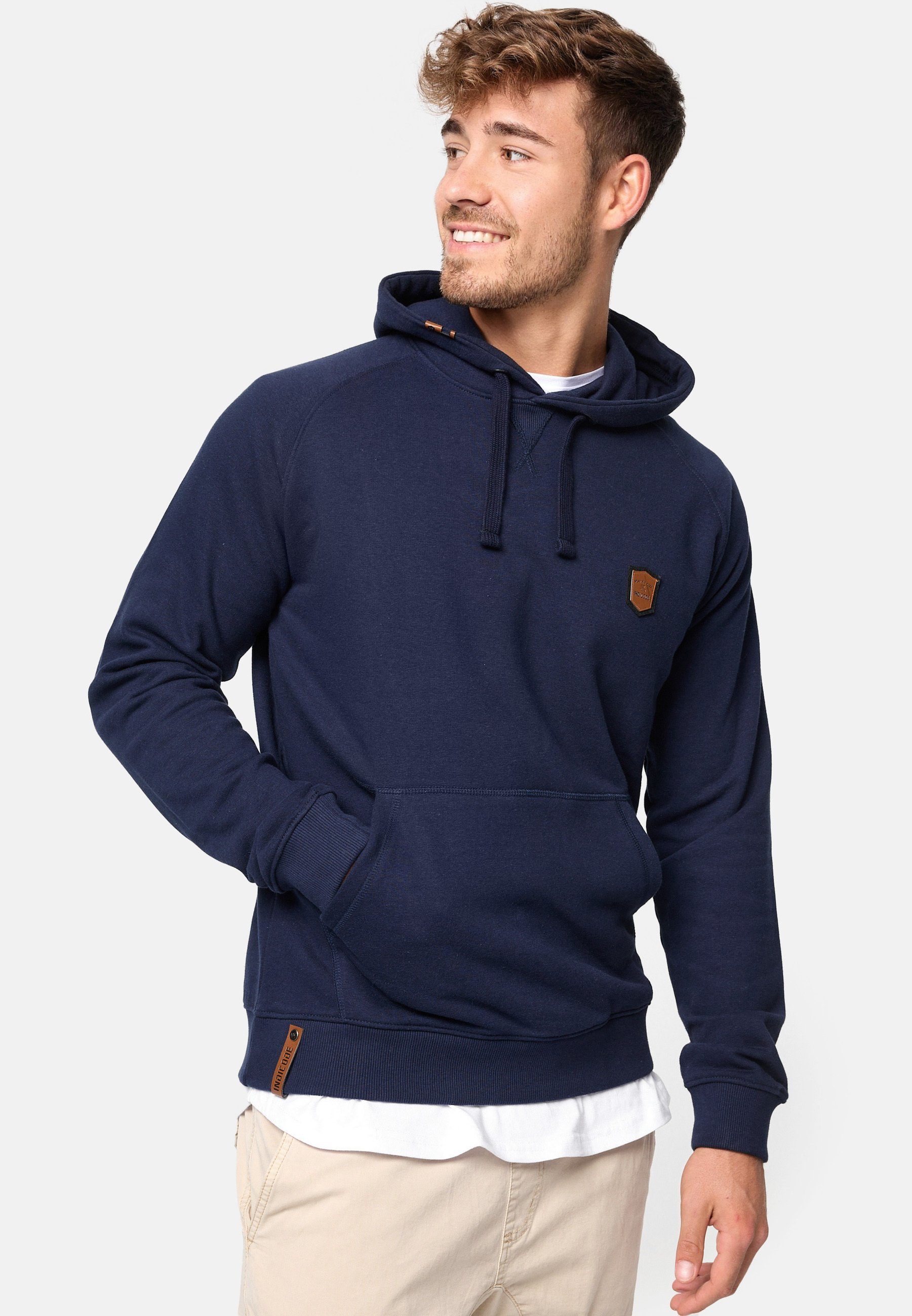 Indicode Hoodie Litcham Navy