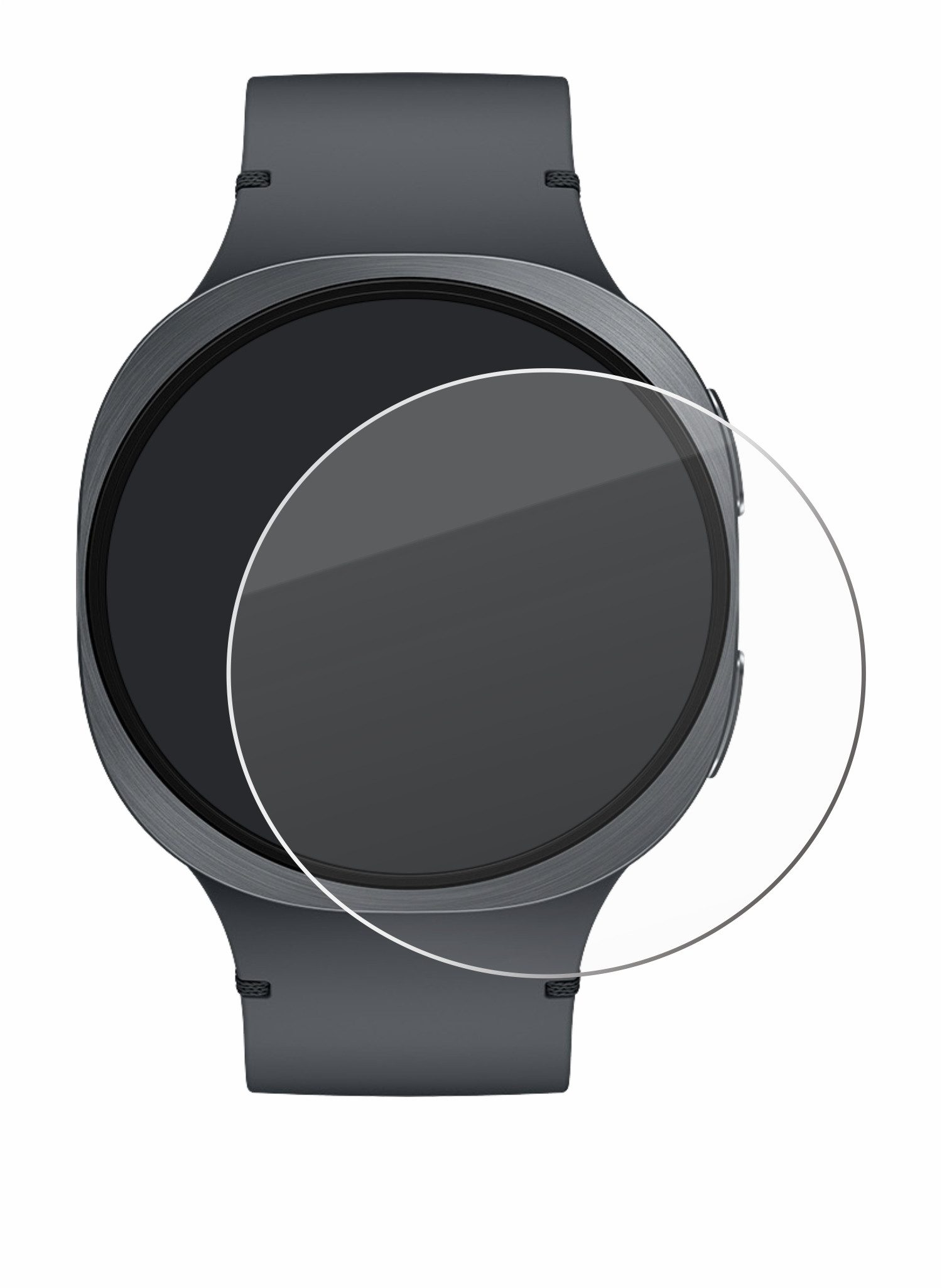 Savvies Displayschutzglas Schutzglas für Samsung Galaxy Watch 8 (44 mm), Displayschutz 9H Glas Klar Transparent
