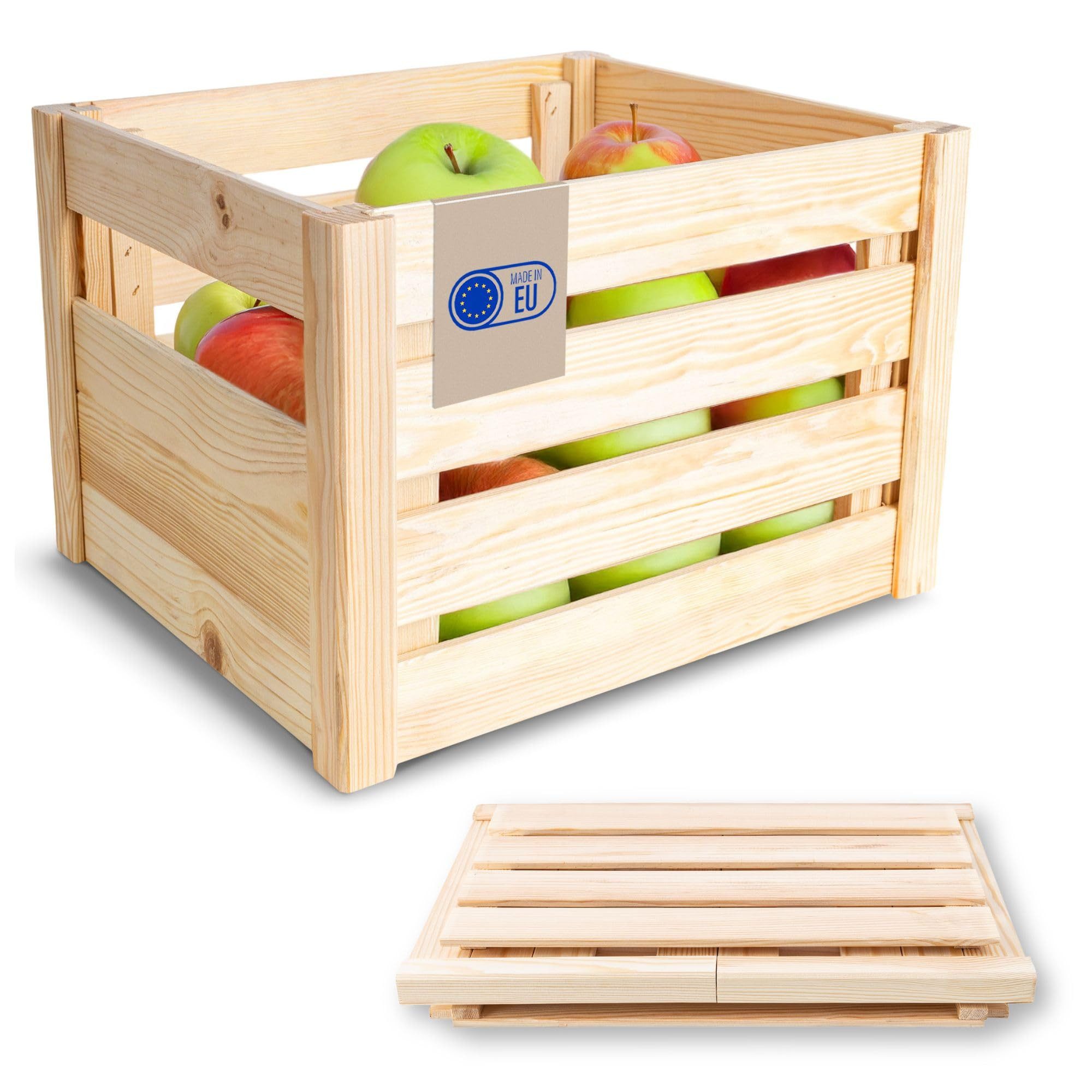 Creative Deco Holzkiste Faltbare Holzkiste Klappkiste