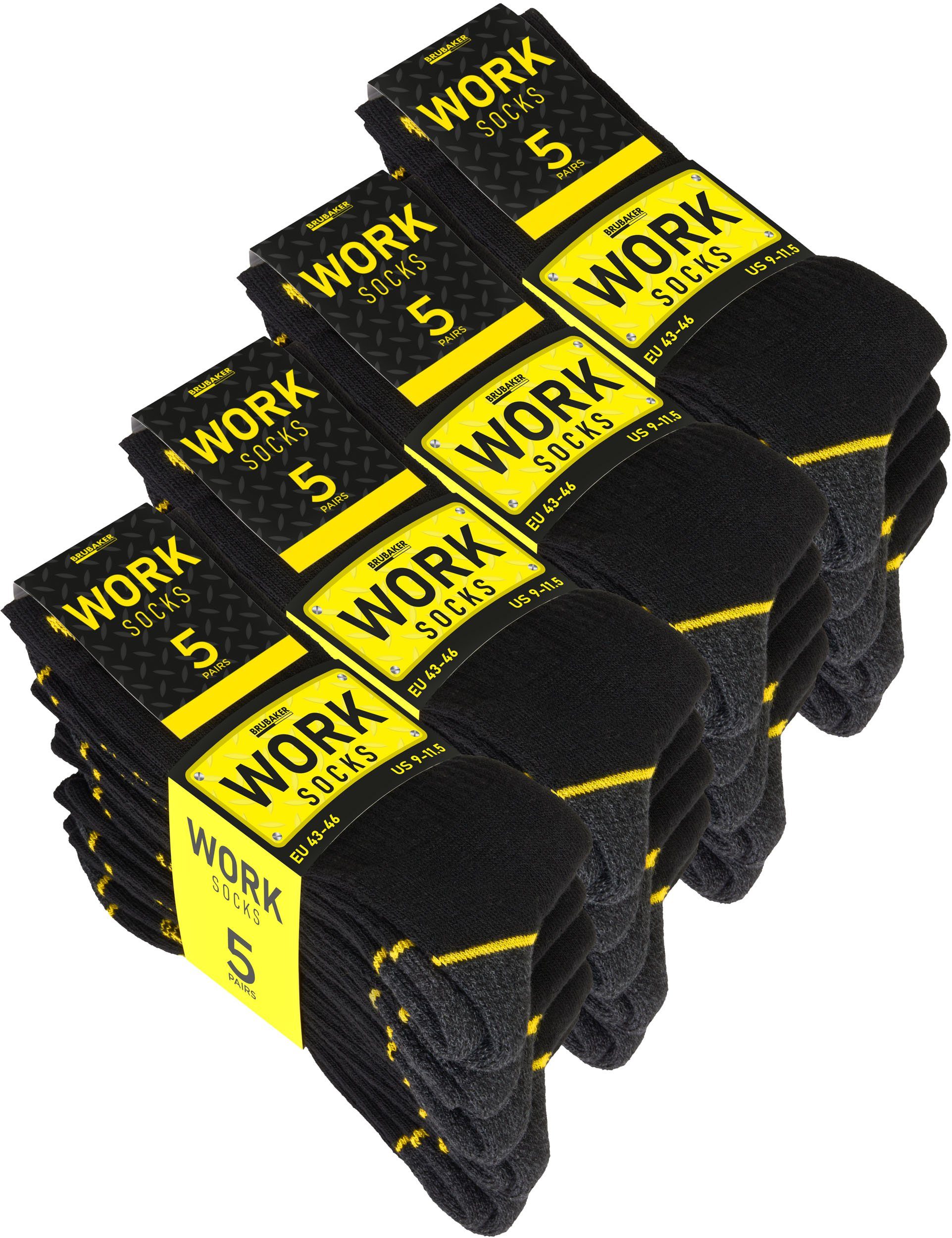 BRUBAKER Arbeitssocken für Herren - WORK Socken für optimalen Schutz in Arb günstig online kaufen