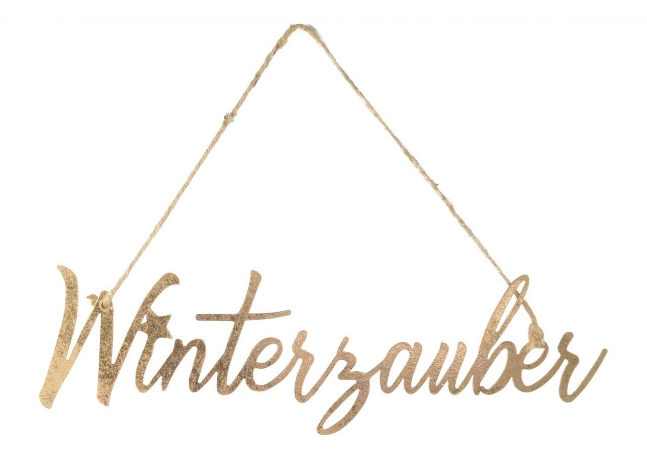Schriftzug & 35 Winterzauber aus Metall Weihnachtsfigur RIFFELMACHER Riffelmacher WEINBERGER