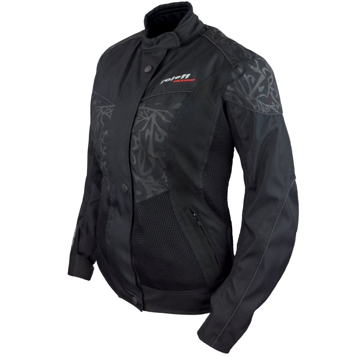 roleff Motorradjacke RO1503 Damen Mesh-Sommerjacke- Atmungsaktiv, wasserdicht & Protektoren besonders gute Belüftung