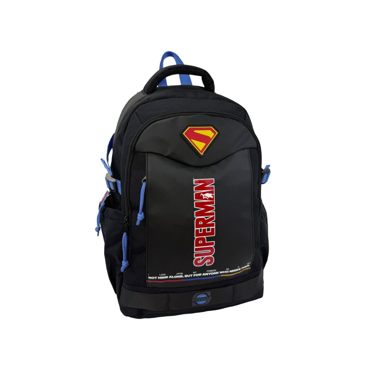 Superman Kinderrucksack Superman Kinder Rucksack Schulrucksack mit 3 Fächern (1-tlg)