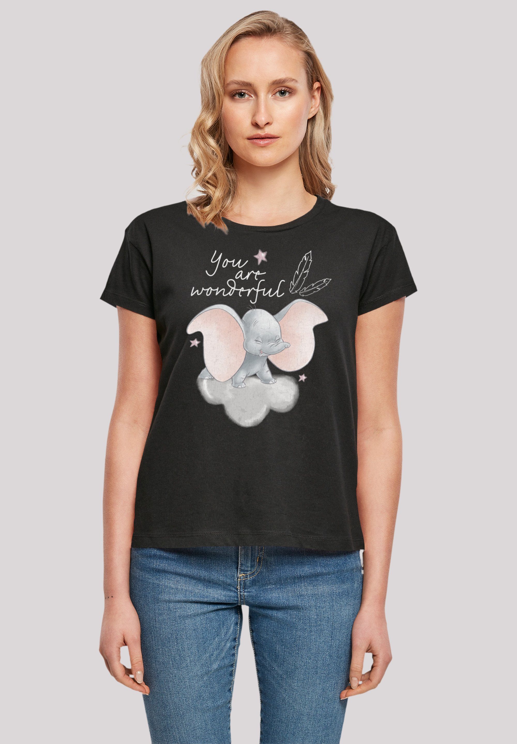 F4NT4STIC Qualität, Are und Passform Verarbeitung Wonderful Disney Premium Dumbo T-Shirt hochwertige You Perfekte
