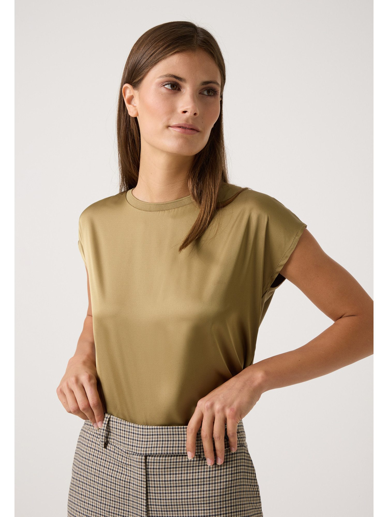 MORE&MORE T-Shirt Blusenshirt Materialmix günstig online kaufen