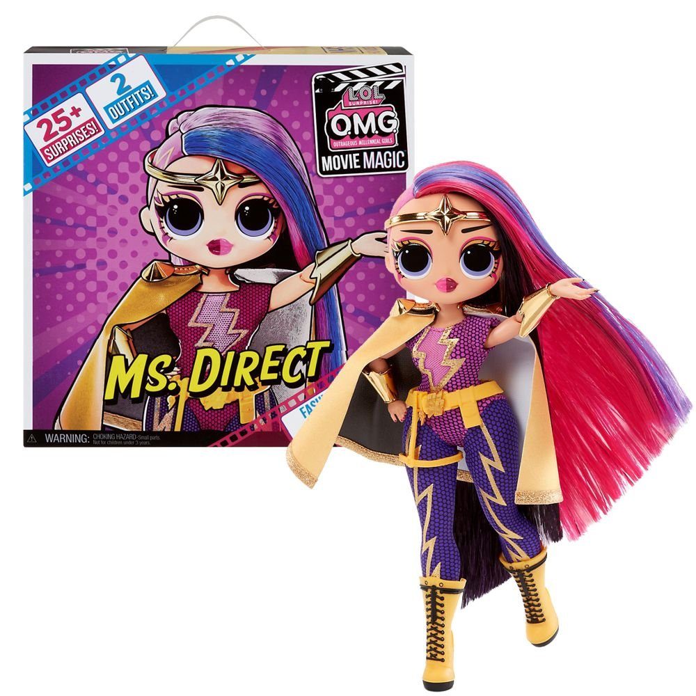 MGA ENTERTAINMENT Anziehpuppe Ms. Direct Fashion Puppe L.O.L. Surprise O.M.G. Movie Magic LOL