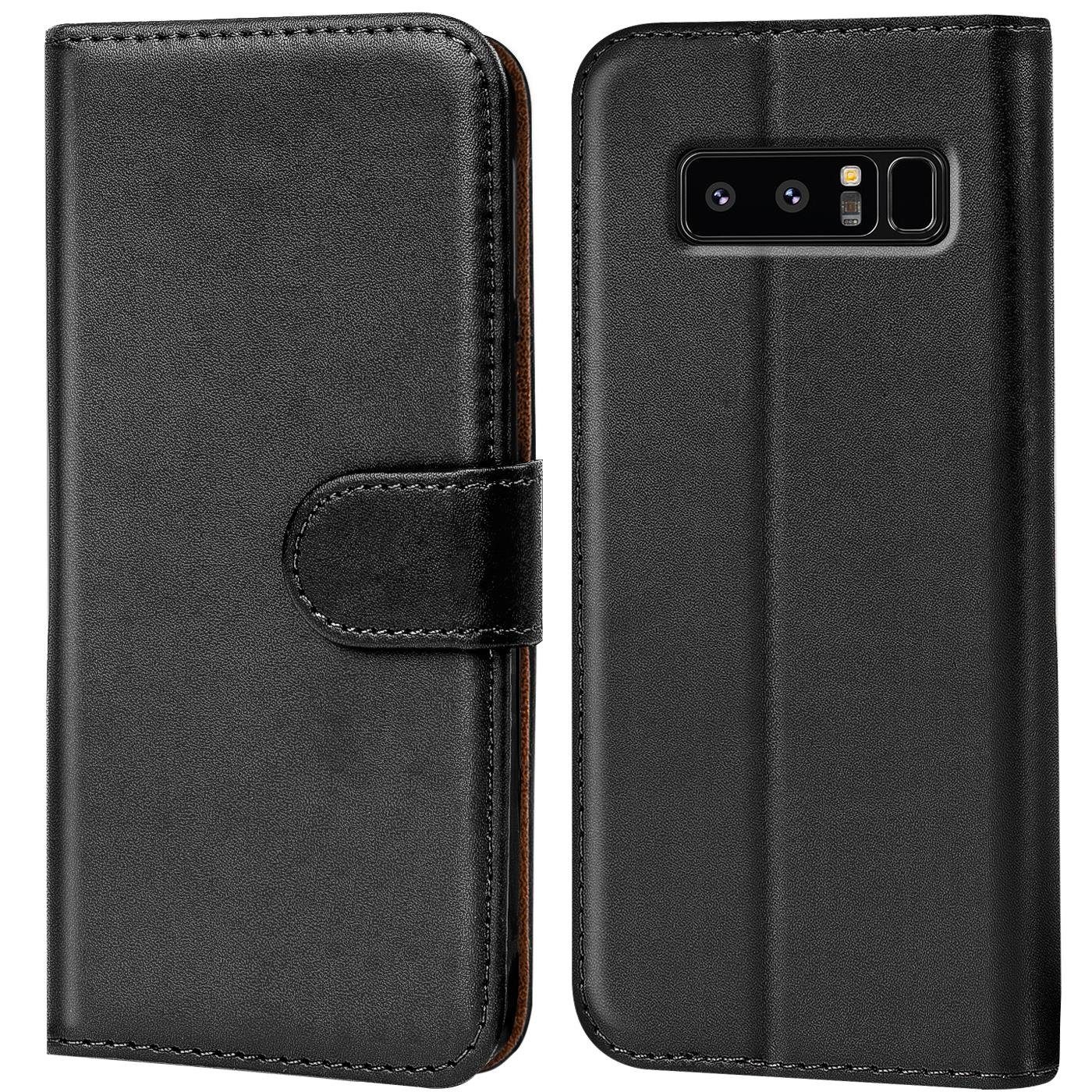 CoolGadget Handyhülle Book Case Handy Tasche für Samsung Galaxy Note 8 6,3 Zoll, Hülle Klapphülle Flip Cover für Samsung Note 8 Schutzhülle stoßfest