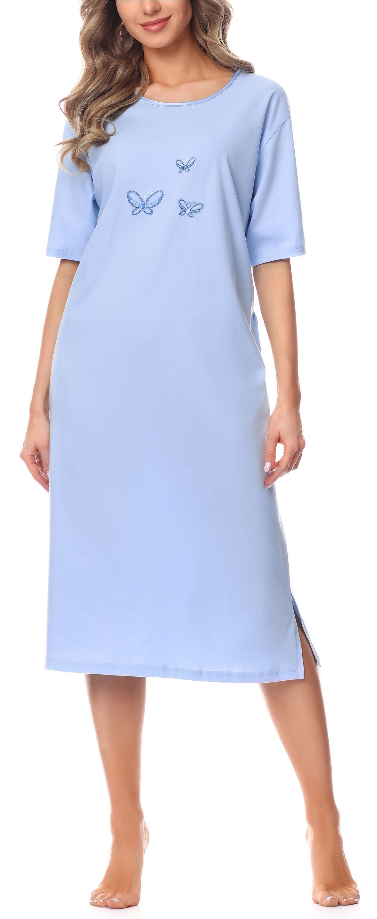 Merry Style Nachthemd Damen Kurzarm Nachthemd 91LW1 (1-tlg) günstig online kaufen