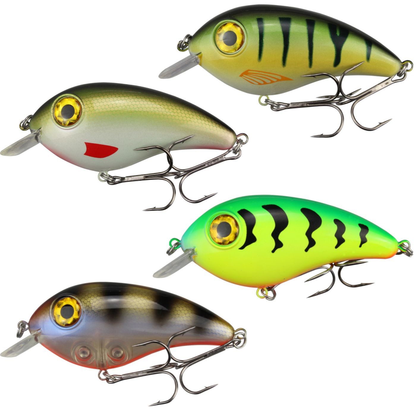 Kunstköder 4 Seika Pro Wobbler Pikebomb 10cm 44g - Kunstköder Set