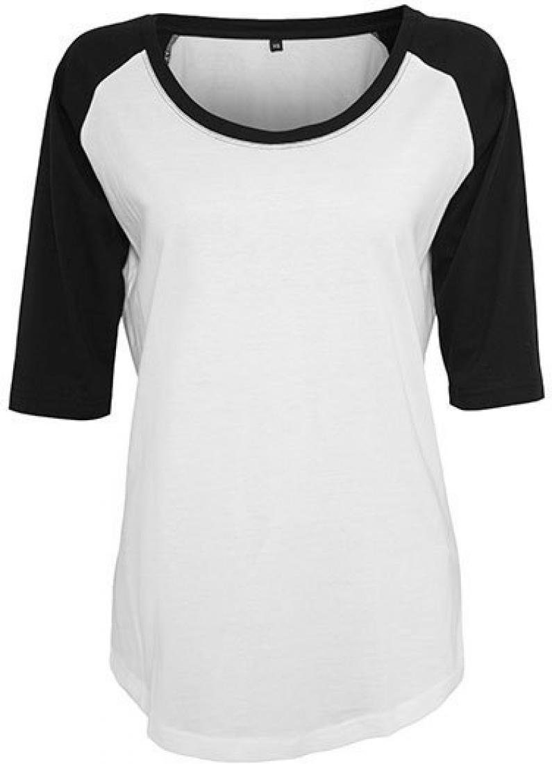 Build Your Brand Rundhalsshirt Ladies 3/4 Contrast Raglan Damen T-Shirt günstig online kaufen
