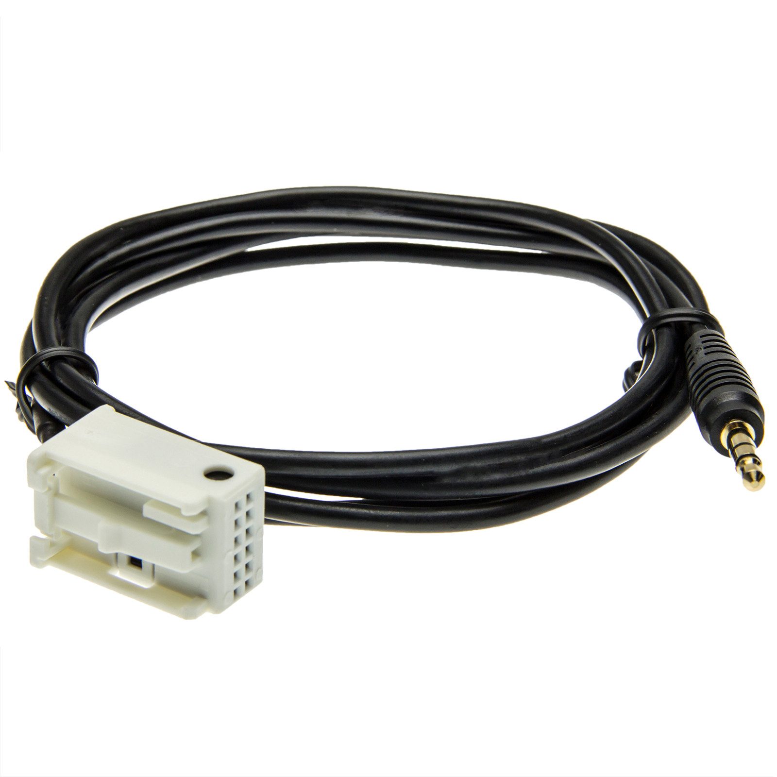 AUX IN Adapter Kabel Radio MP3 kompatibel mit Peugeot KFZ-Adapter