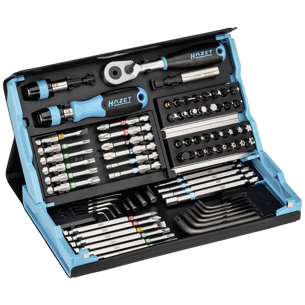 HAZET Bit-Set Hazet 2200SC-31 Bit-Set 73teilig Schlitz, Kreuzschlitz Phillips, Kreu
