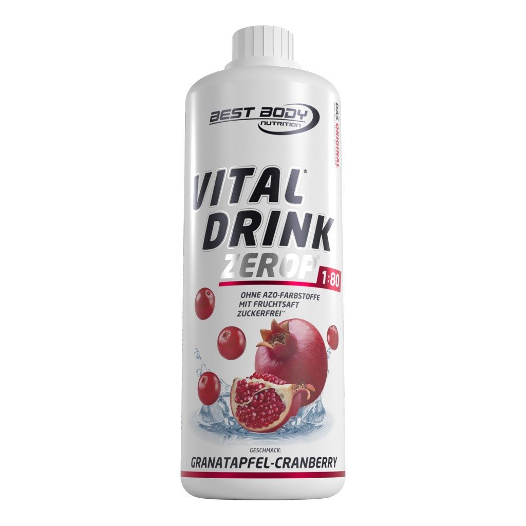 Best Body Nutrition Vital Drink Zerop - 1000 ml Flasche Sirup
