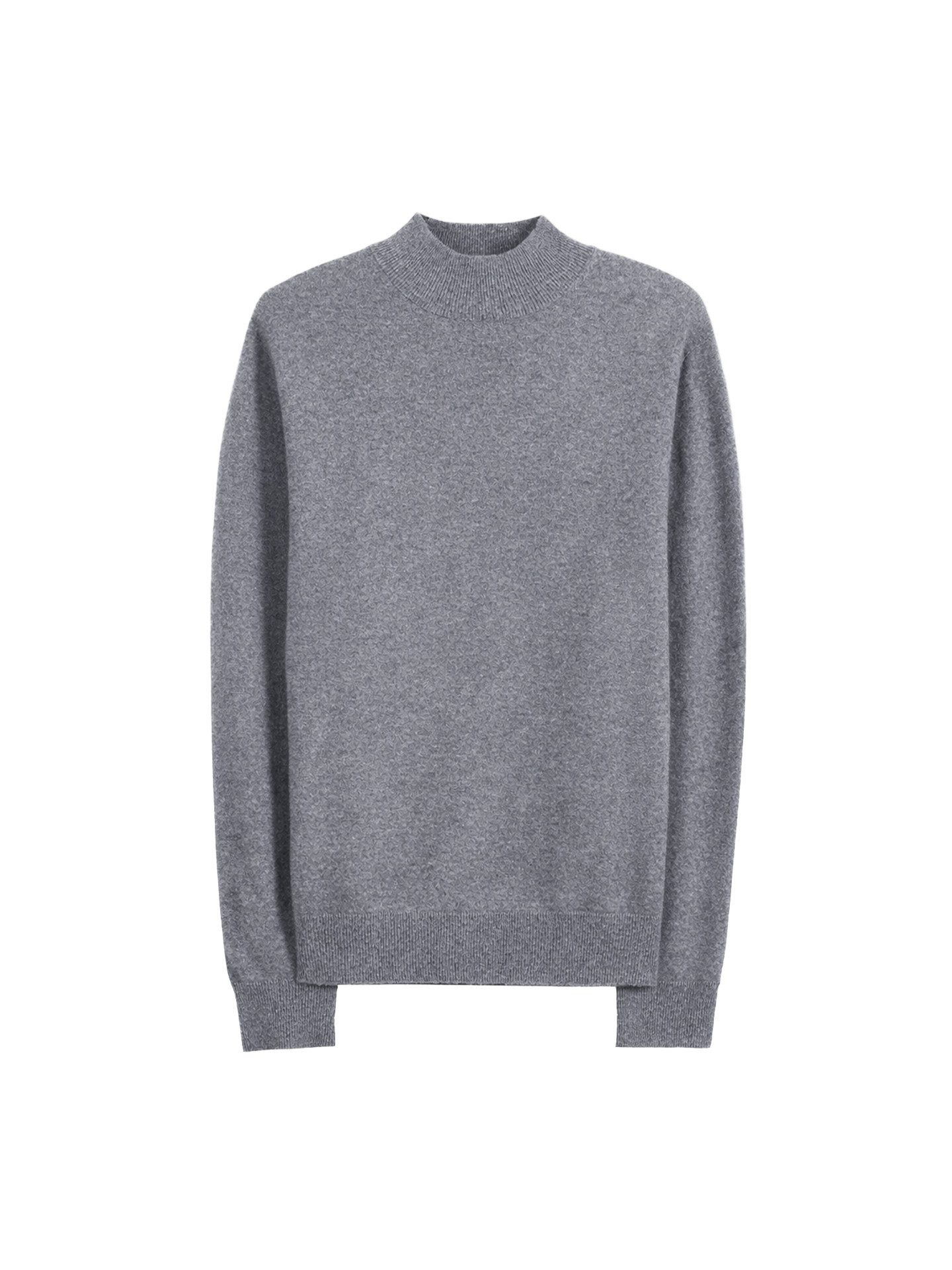 Rundhalspullover Zeitloser Kaschmirpullover mit Stehkragen