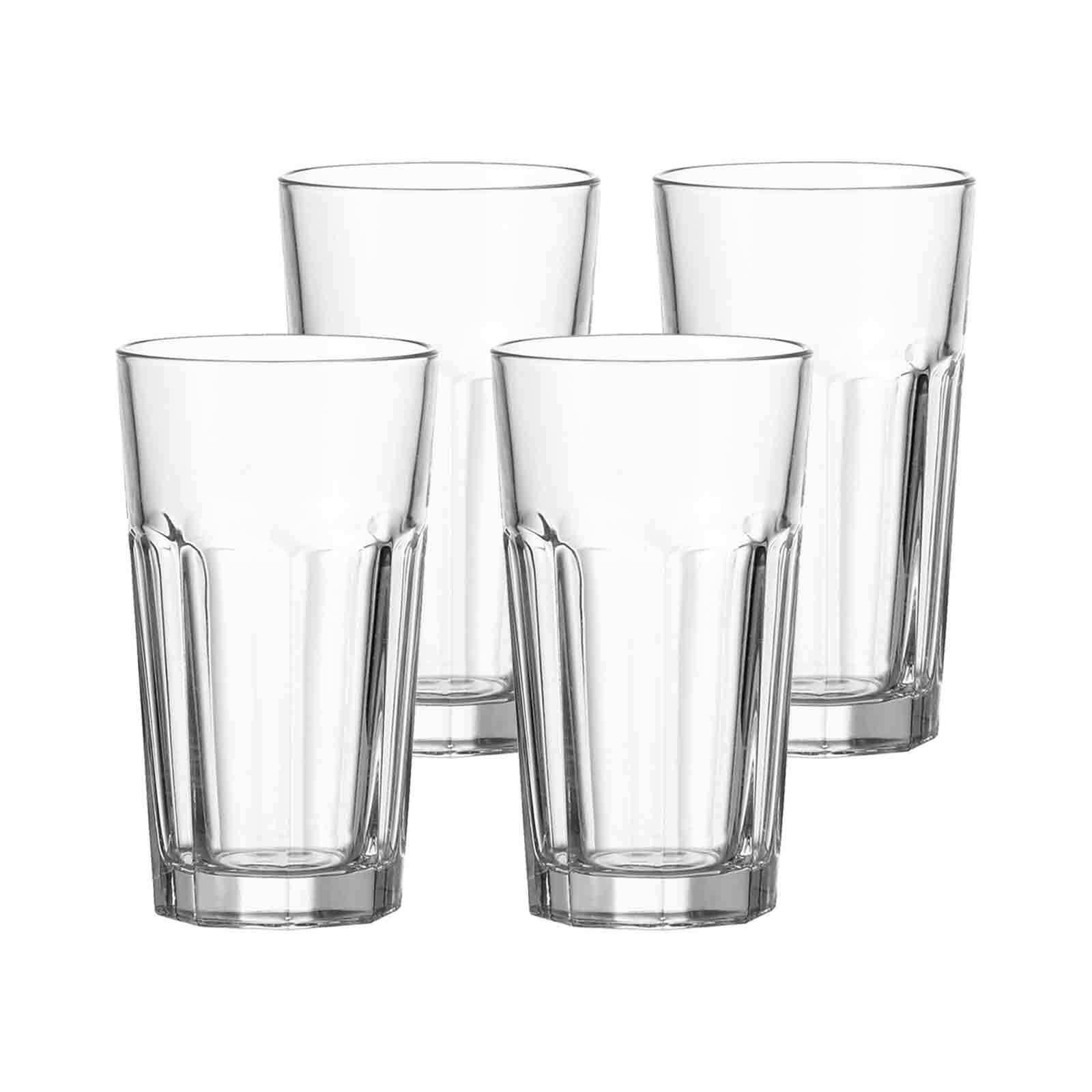 Longdrinkglas Rock Longdrinkgläser 540 ml 4er Set