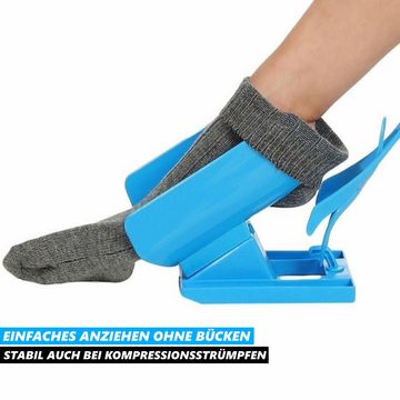 MAVURA Anziehhilfe EASYSOCKS Sockenanziehhilfe Strumpfanzieher Strumpfanziehhilfe, Sockenhilfe Sockenanzieher Socken anziehen Hilfe Strümpfe