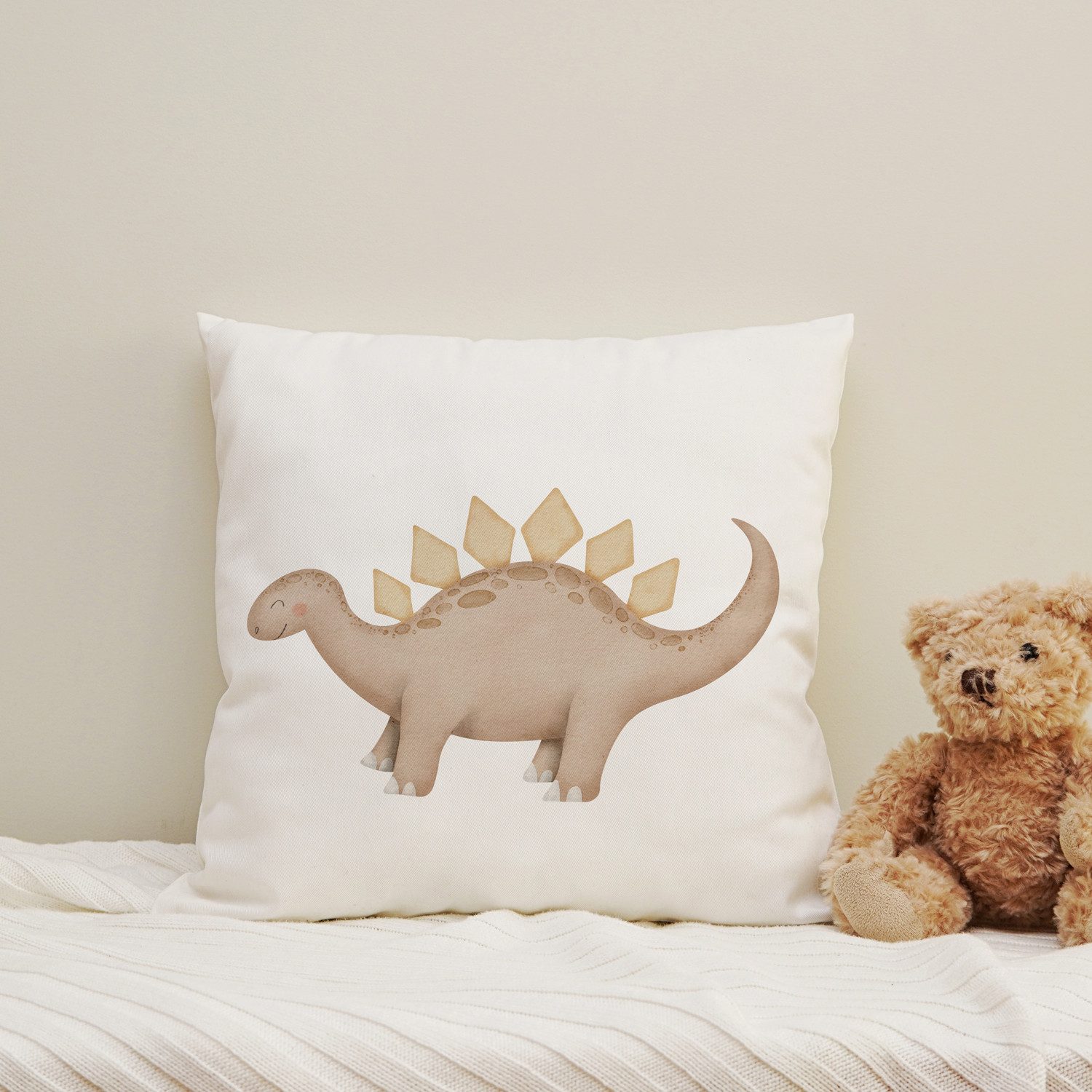 Dekokissen Brauner Dino