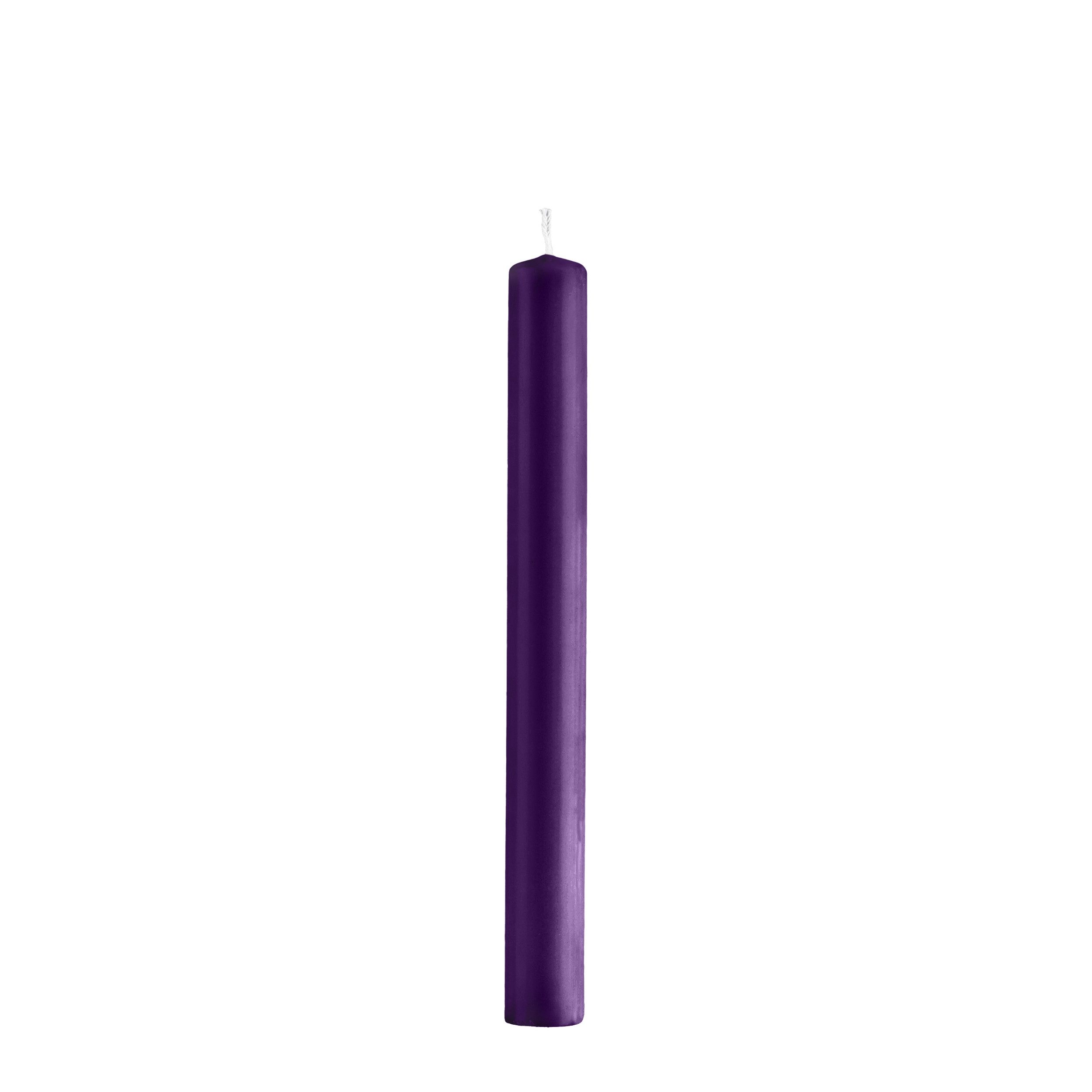 Kopschitz Kerzen Tafelkerze Stabkerzen Violett 250 x Ø 30 mm, 12 Stück
