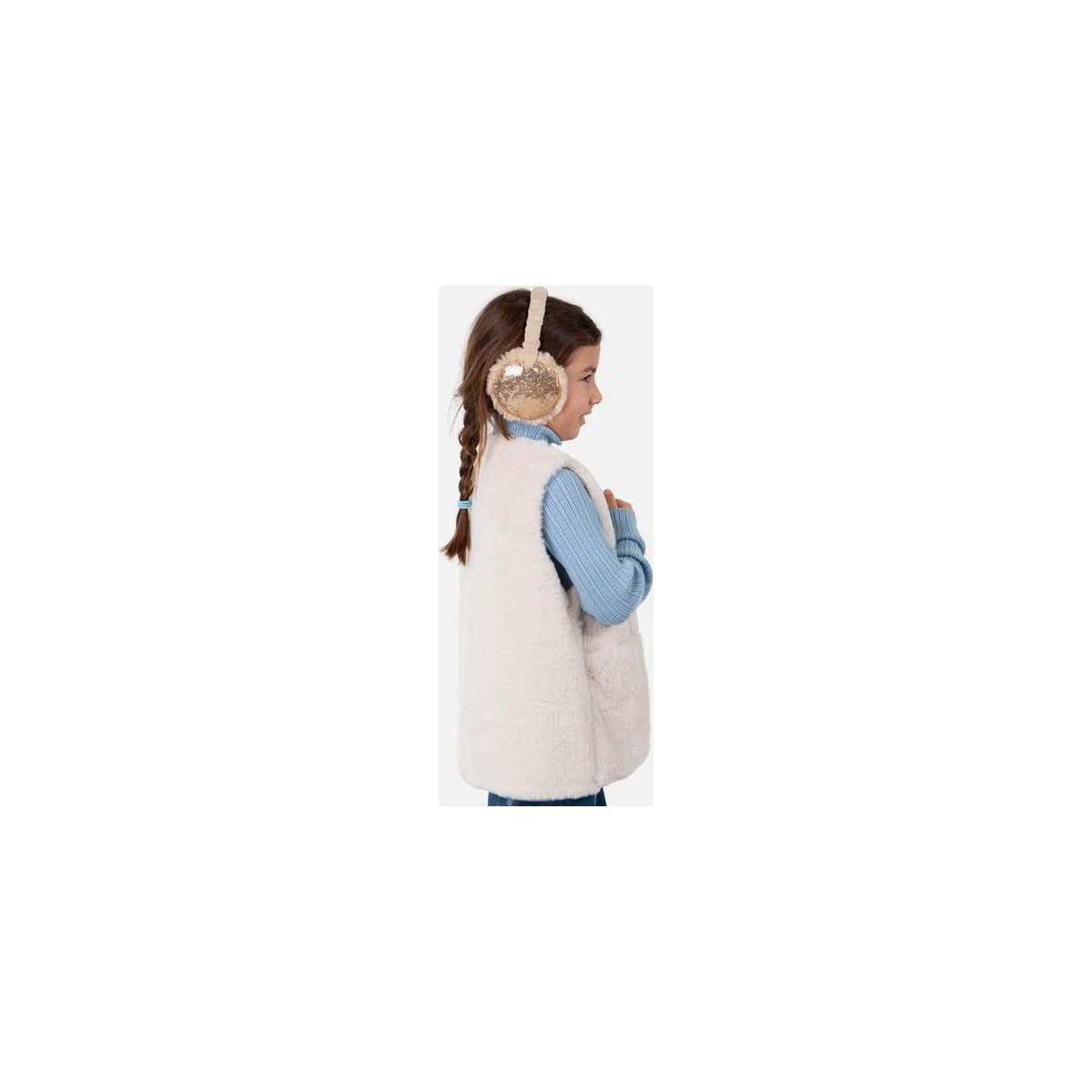Barts Beanie Wow Earmuffs Kuschelige Ohrenschützer mit Pailletten, verstellbar für Kinder und